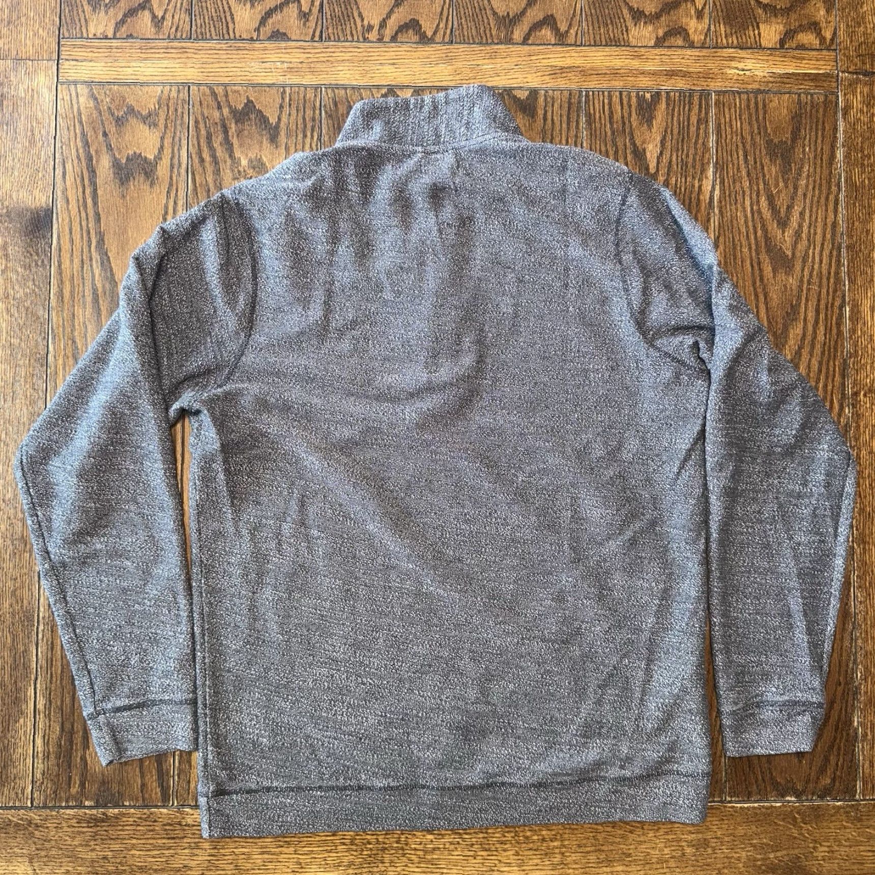 Marine Layer Marine Layer Clayton Mens Large Textured Sweater 1/4 Button Pullover Henley Mock Neck Gray Size US L / EU 52-54 / 3 - 5 Thumbnail