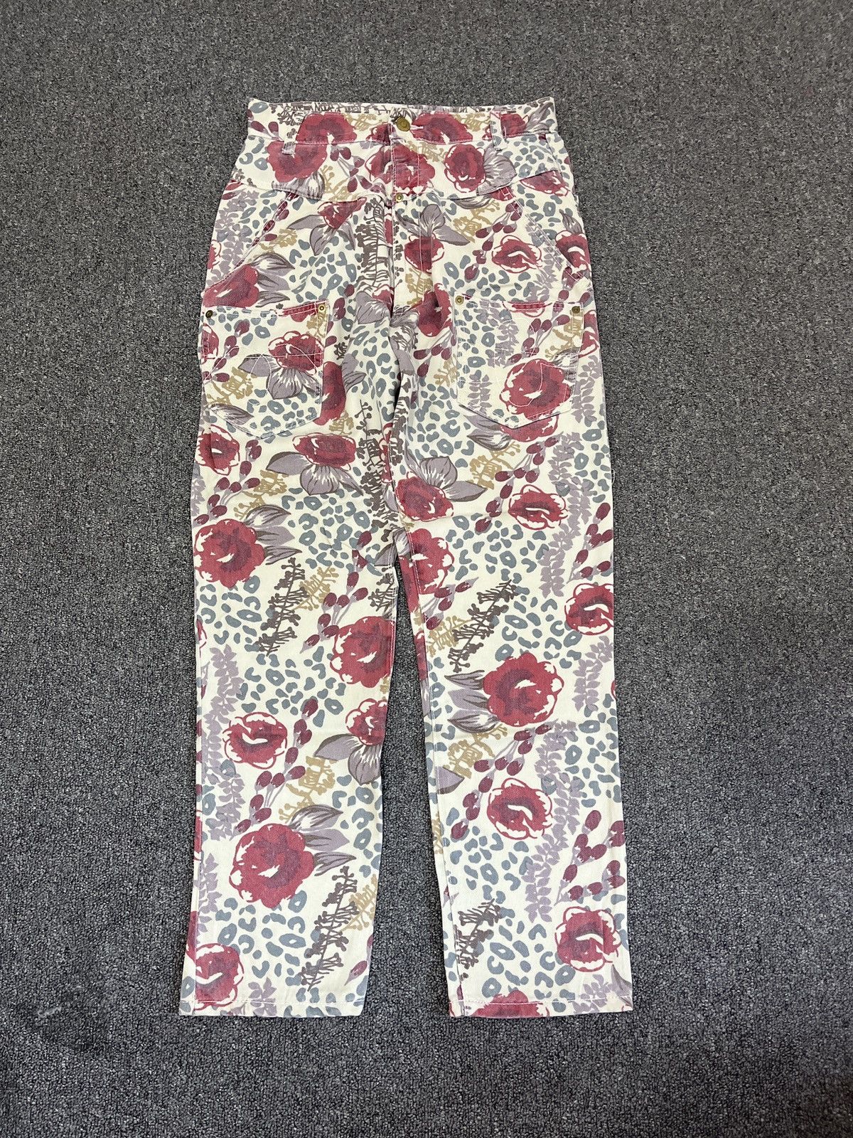 Issey Miyake Mercibeaucoup Issey Miyake Floral pant Avant Garde Size US 28 / EU 44 - 2 Thumbnail