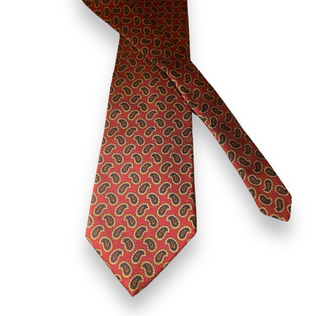 Brooks Brothers Red Paisley Brooks Brooks Brothers Neck Tie Handmade in Amer Size ONE SIZE - 1 Thumbnail