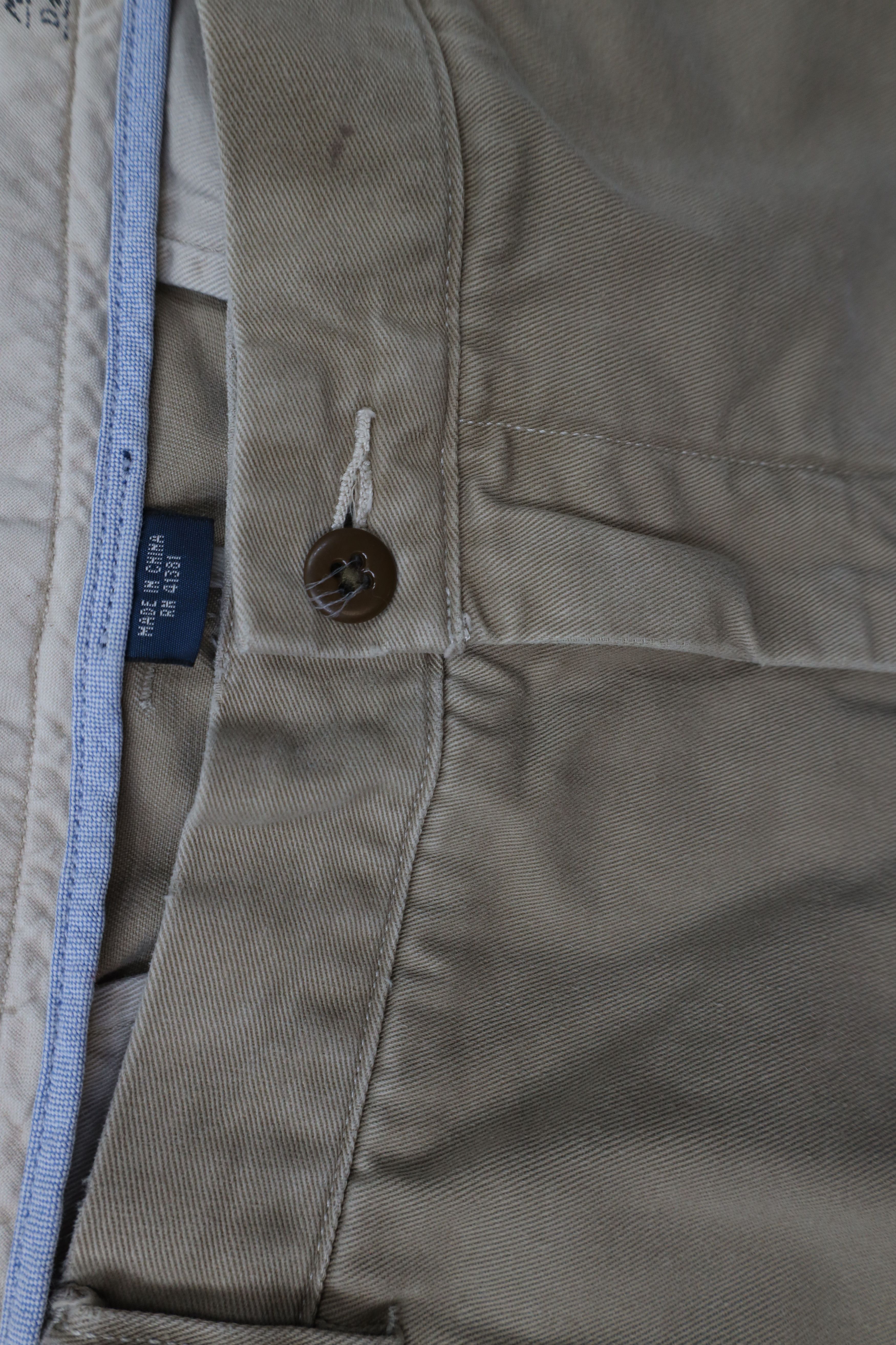 Ralph Lauren × Vintage Vintage 90s Ralph Lauren Fit Distressed Wide Leg Chino Pants Size US 40 / EU 56 - 14 Thumbnail