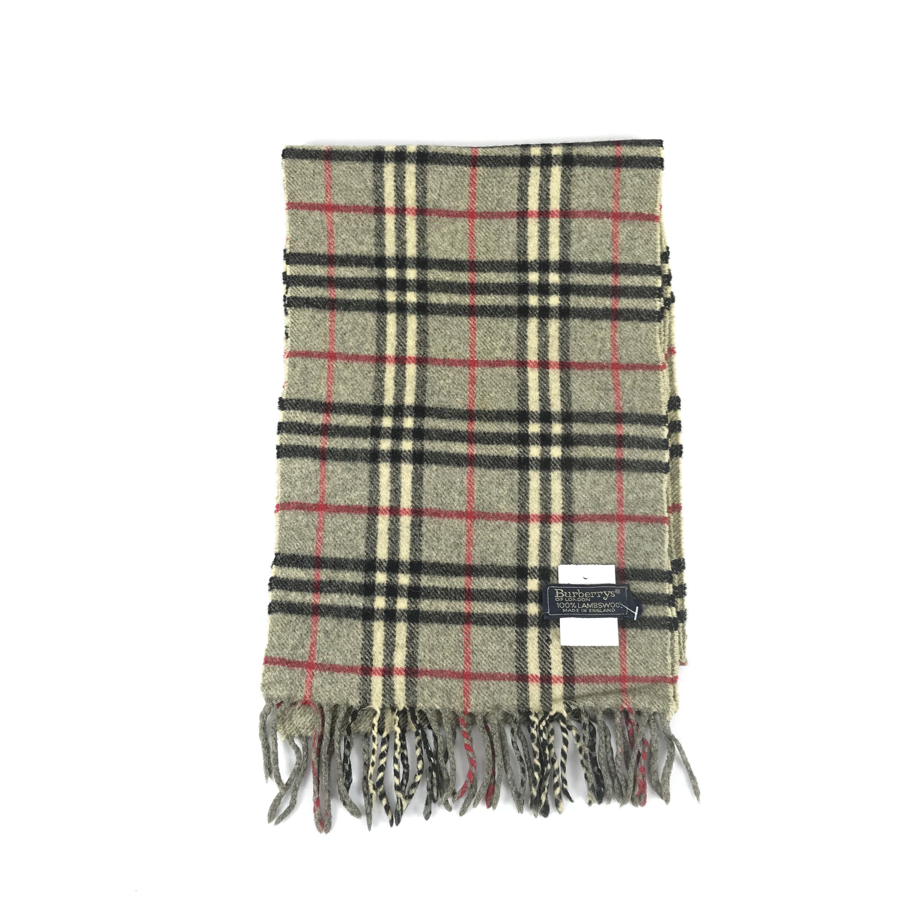 Burberry Vintage Burberry Scarf Muffler Wool Cashmere Scarves Size ONE SIZE - 2 Thumbnail