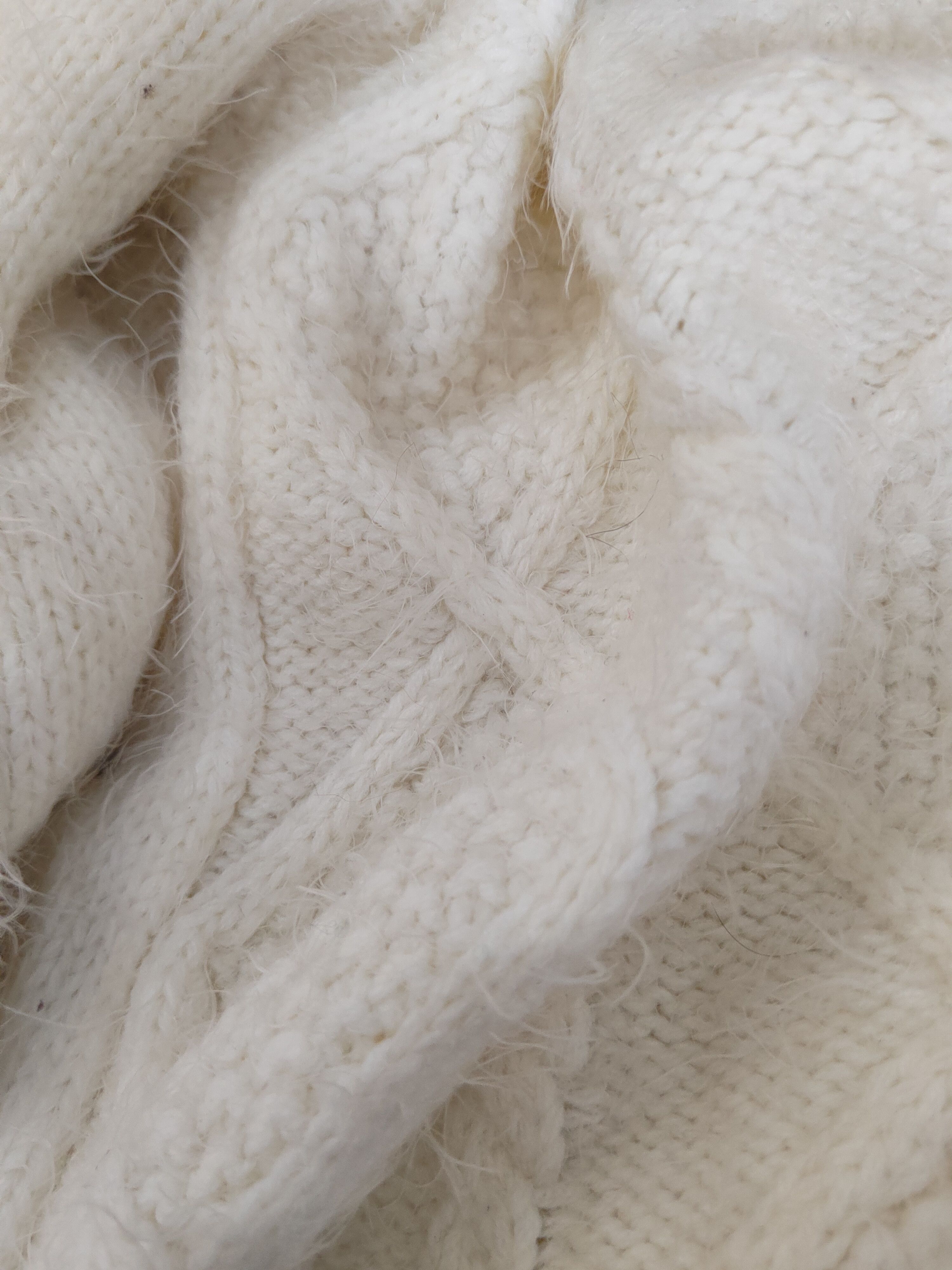 Japanese Brand Japanese Brand Ivory Shag Shaggy Fur Mohair Knitwear #W2141 Size M / US 6-8 / IT 42-44 - 10 Thumbnail