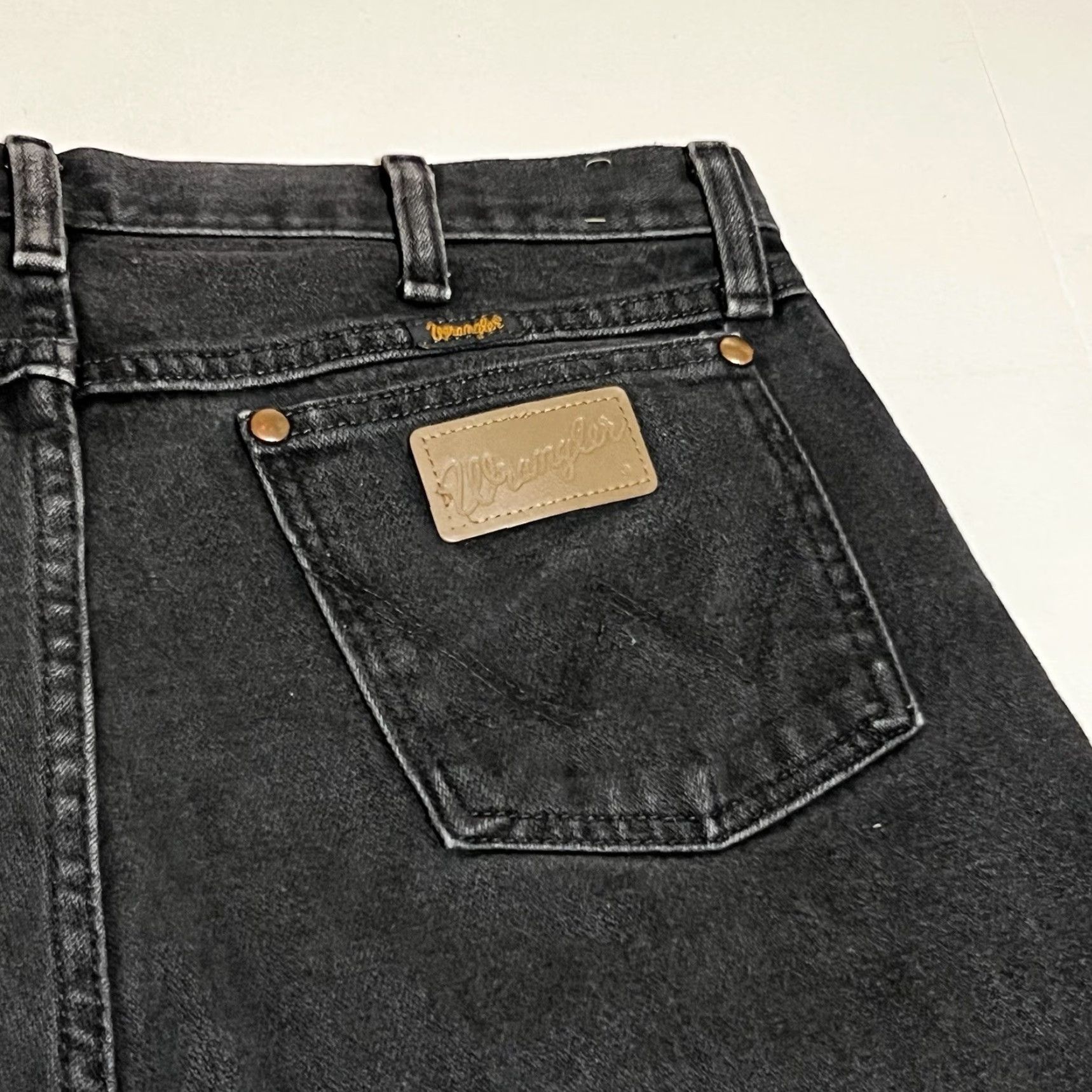 Wrangler VINTAGE Wrangler Cowboy Cut Denim Jeans Black Mens 32 x 34 Size US 32 / EU 48 - 8 Thumbnail