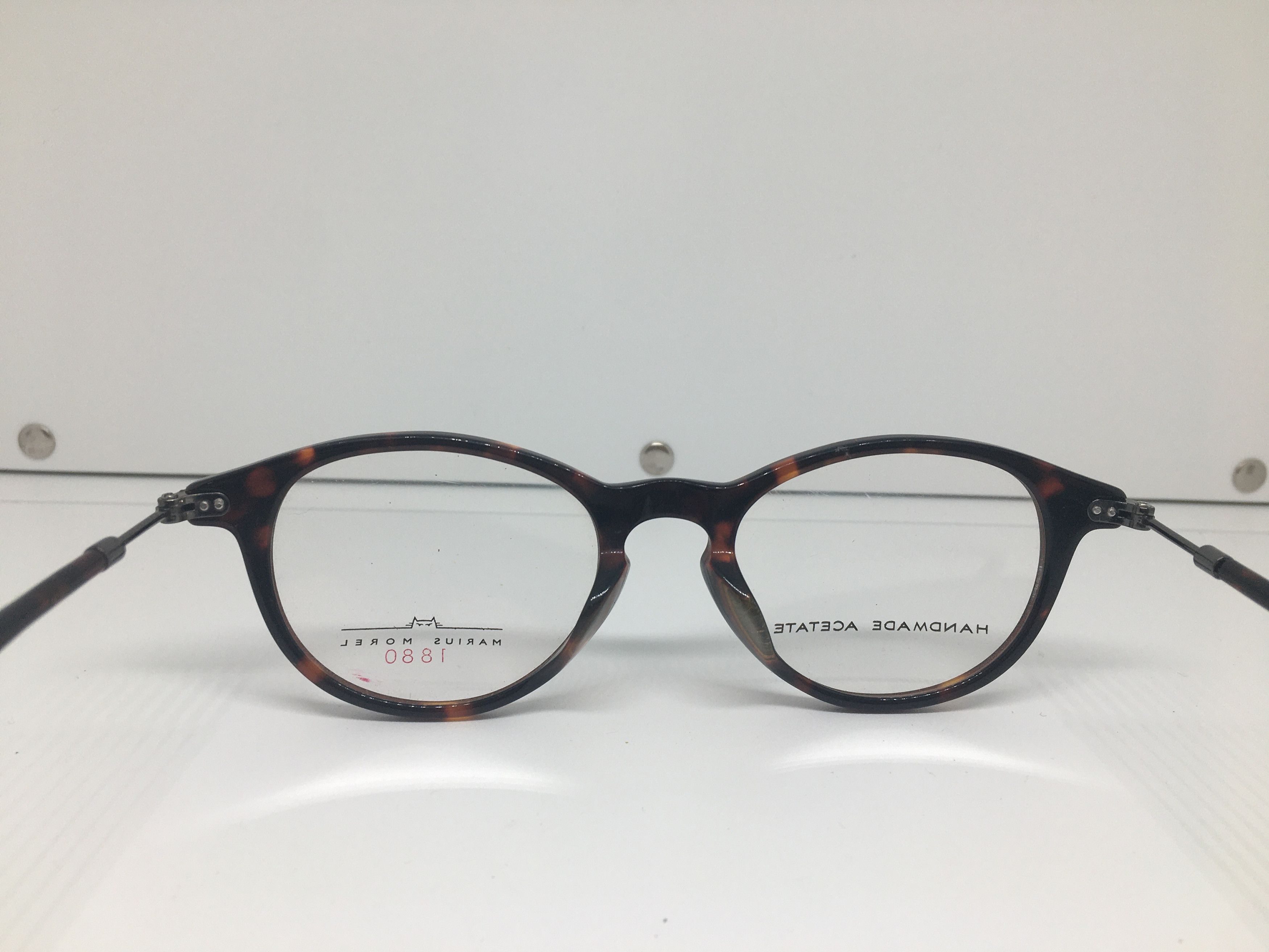 Vintage Marius Morel 1880 Tortoise Eyeglasses France Ivy League Size ONE SIZE - 5 Thumbnail