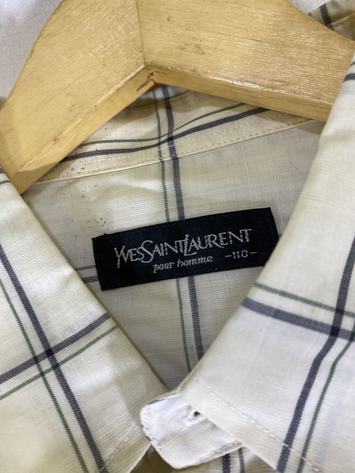 Yves Saint Laurent vintage checker short sleeve shirt Size US M / EU 48-50 / 2 - 3 Thumbnail