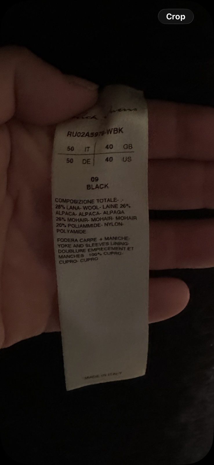 Rick Owens Rick Owens Alpaca Jacket Size US M / EU 48-50 / 2 - 5 Thumbnail