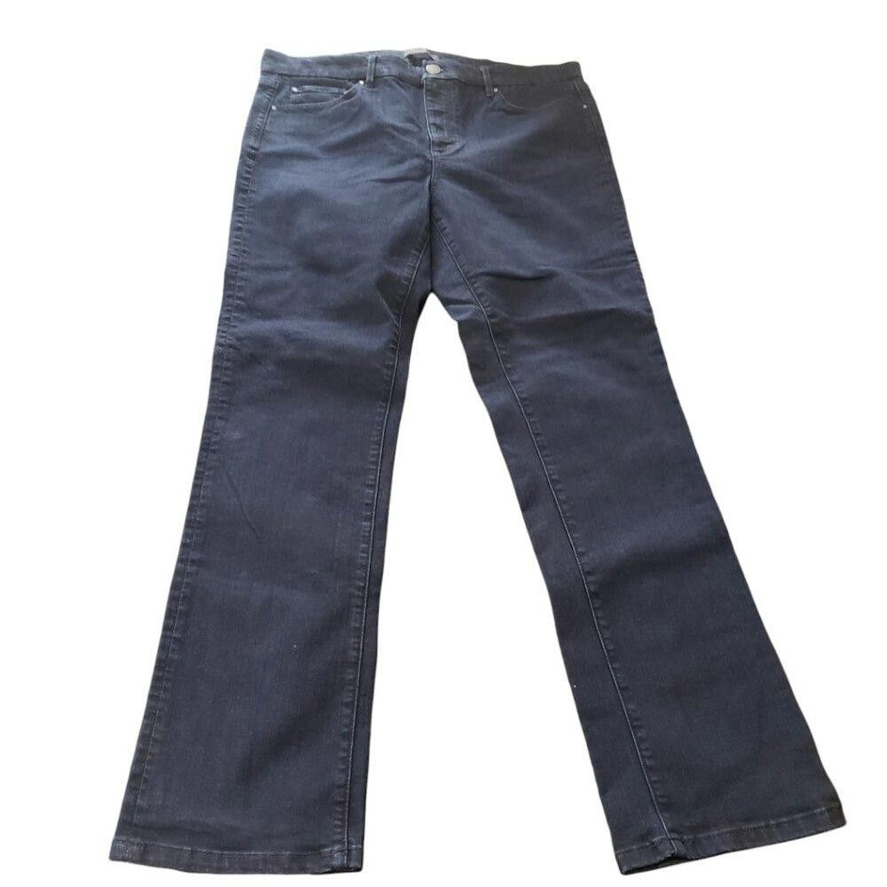 Ann Taylor CT1311 Ann Taylor Blue "The Straight" Jean Size 12 Size 34" / US 12 / IT 48 - 1 Thumbnail