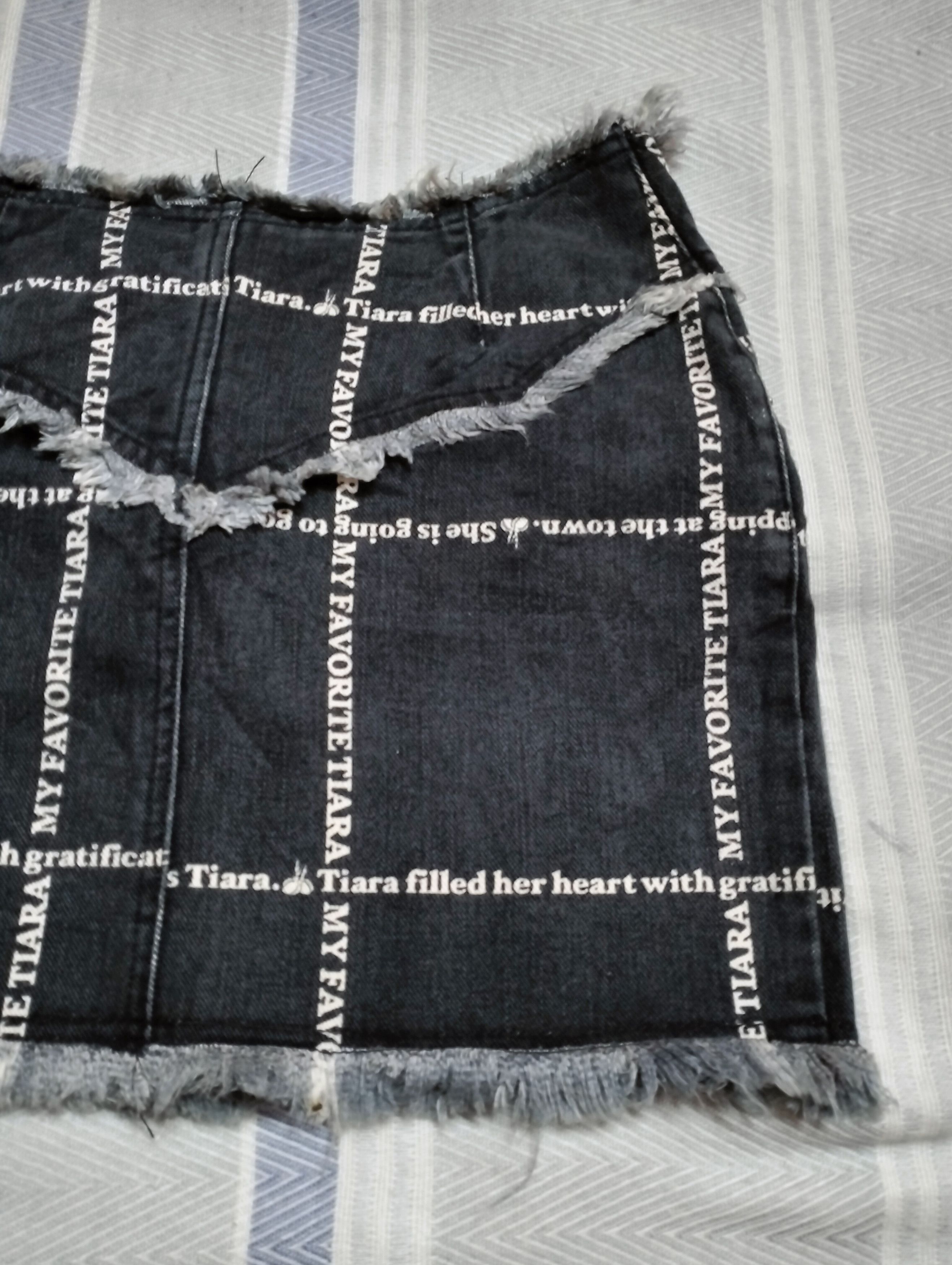 If Six Was Nine Archive💥Tiara Mini Skirt Denim Rare Design Size 27" / US 4 / IT 40 - 8 Thumbnail