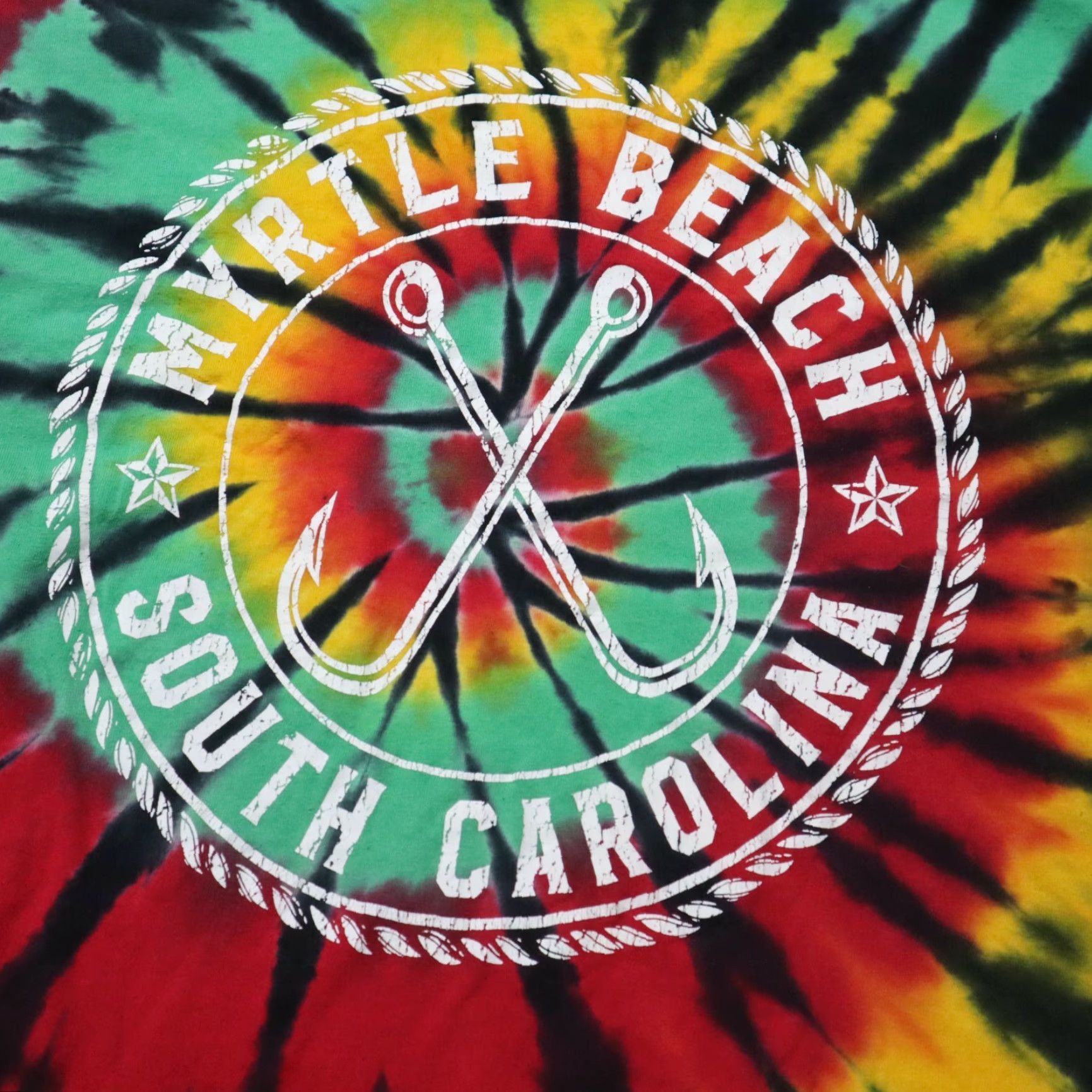 Vintage VINTAGE Tie Dye Myrtle Beach SC South Carolina T-Shirt Beach Adult Men's Size L Large Size US L / EU 52-54 / 3 - 2 Thumbnail