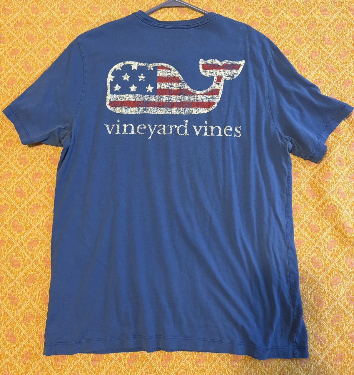 Vineyard Vines Vintage Vineyard Vines USA Flag Whale Pocket Tee Size US M / EU 48-50 / 2 - 1 Thumbnail