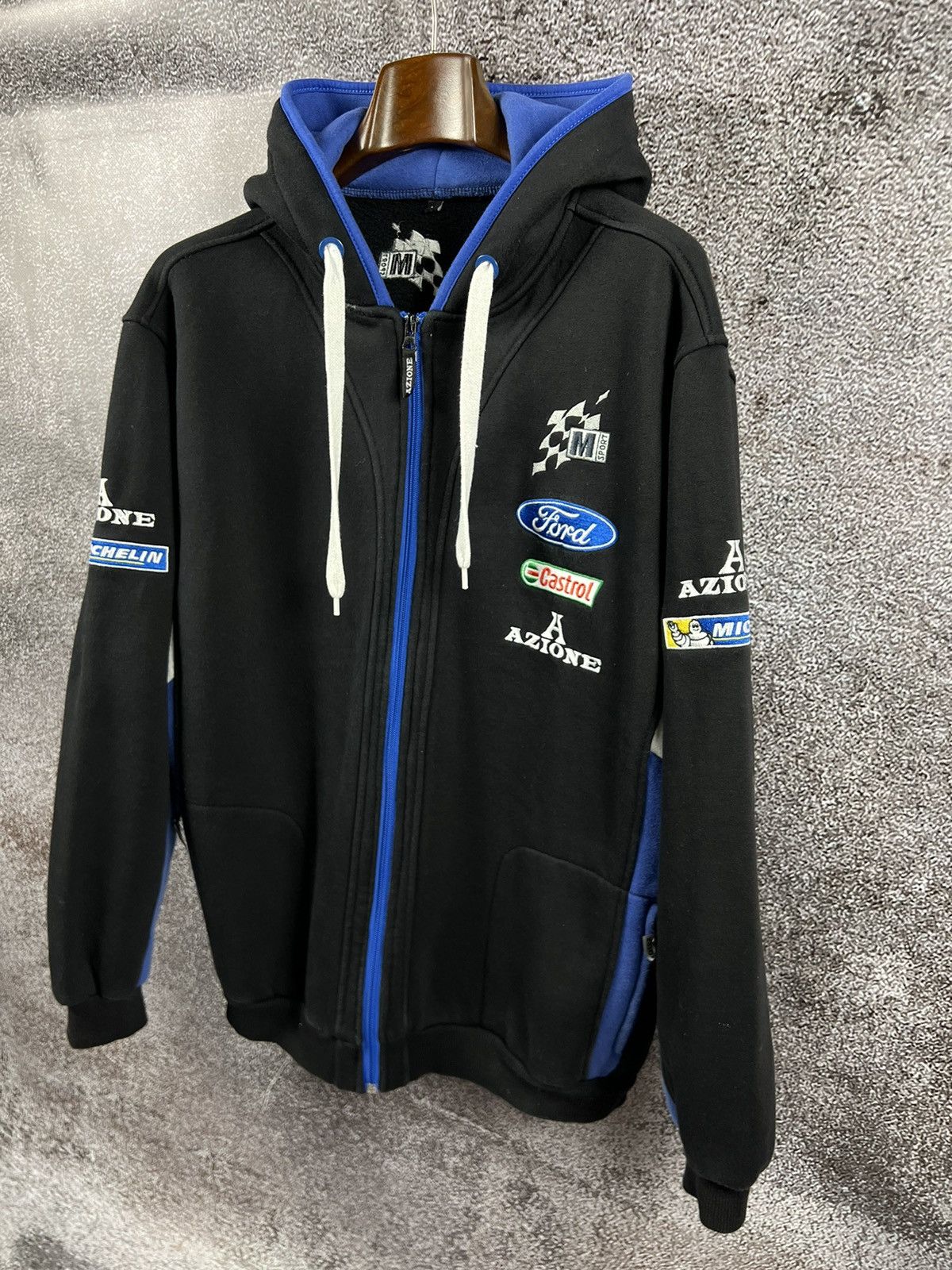 Ford × Formula 1 × NASCAR Ford x Castrol x Michelin vintage racing zip hoodie patch Size US L / EU 52-54 / 3 - 3 Thumbnail
