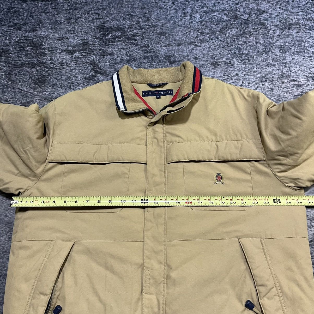Tommy Hilfiger VINTAGE TOMMY HILFIGER TAN BEIGE 2000s DOWN PUFFER COAT Size US XL / EU 56 / 4 - 12 Thumbnail