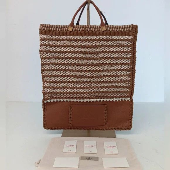 Valentino Valentino Garavani Men's Identity Woven Tote Bag Size ONE SIZE - 1 Thumbnail