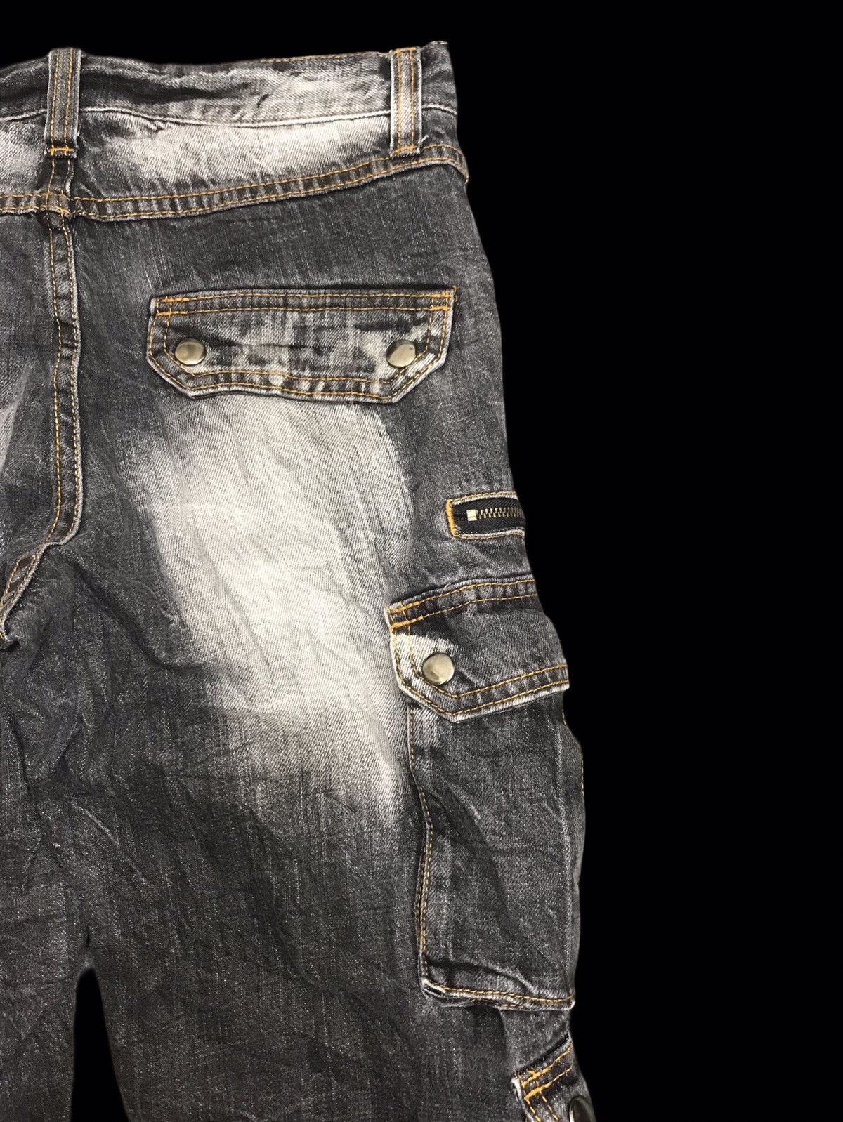 Seditionaries 💥DENIM ART💥VOMANIE INSANE FADES MULTIPOCKETS DENIM F372 Size US 29 - 9 Thumbnail