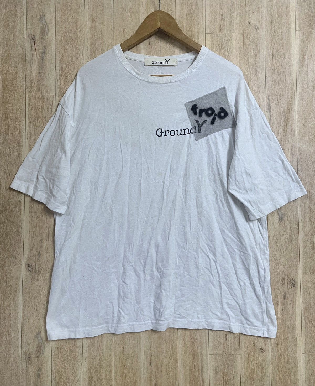 Japanese Brand × Y's for Men × Yohji Yamamoto Yohji Yamamoto Y ground T shirt XL Y’s For Living Spellout Size US XL / EU 56 / 4 - 2 Thumbnail