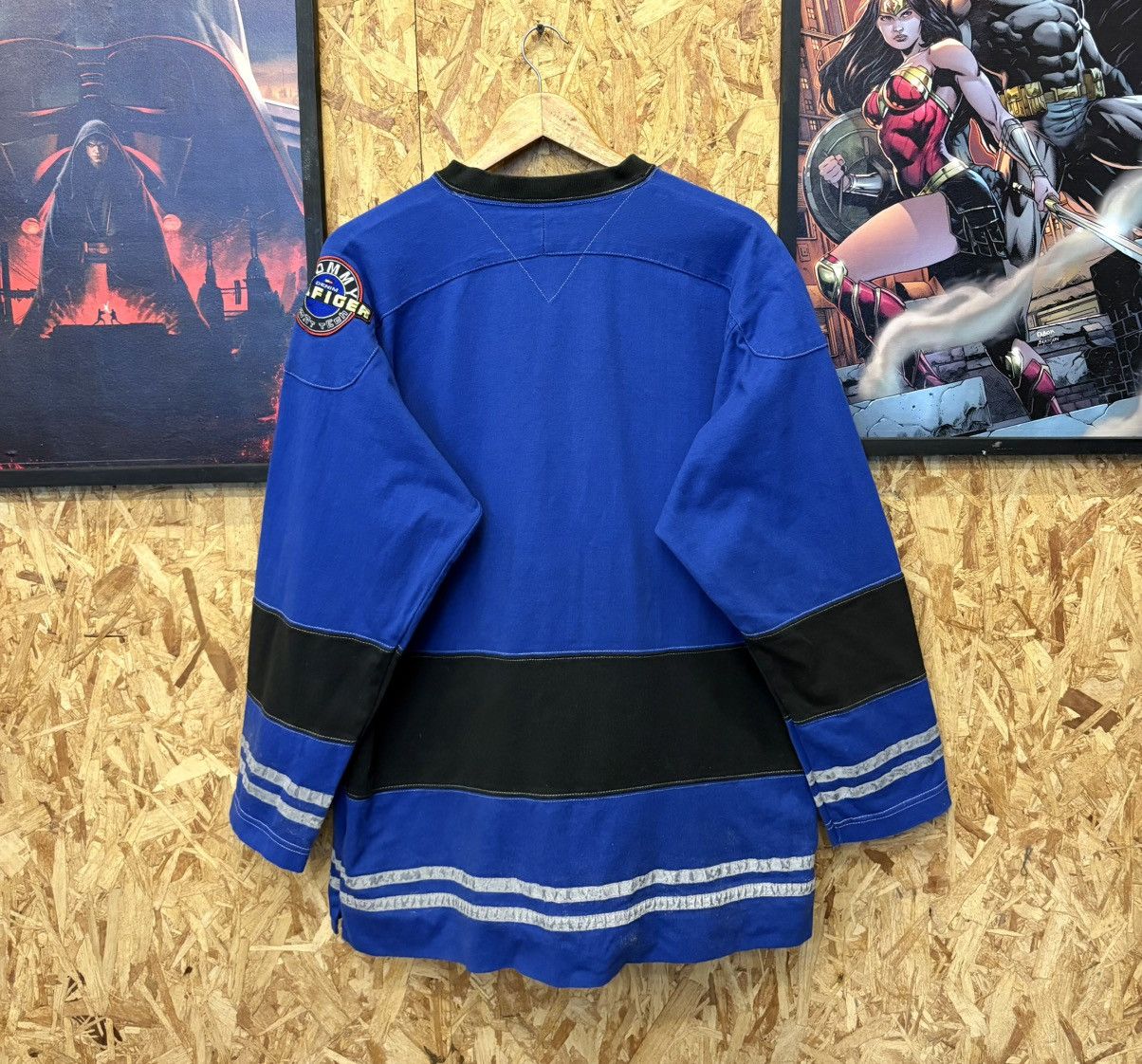 Tommy Hilfiger Vintage Tommy Hilfiger Longsleeve Hockey Design 🔥 Size US L / EU 52-54 / 3 - 8 Thumbnail
