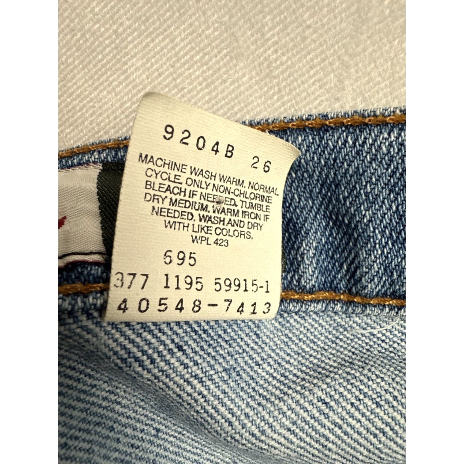 Levi's VINTAGE Levi's Men's 38x31 Blue 540 Relaxed Straight Orange Tab American Denim Jeans 5-Pocket 90s USA Classic Mens Size US 38 / EU 54 - 6 Thumbnail