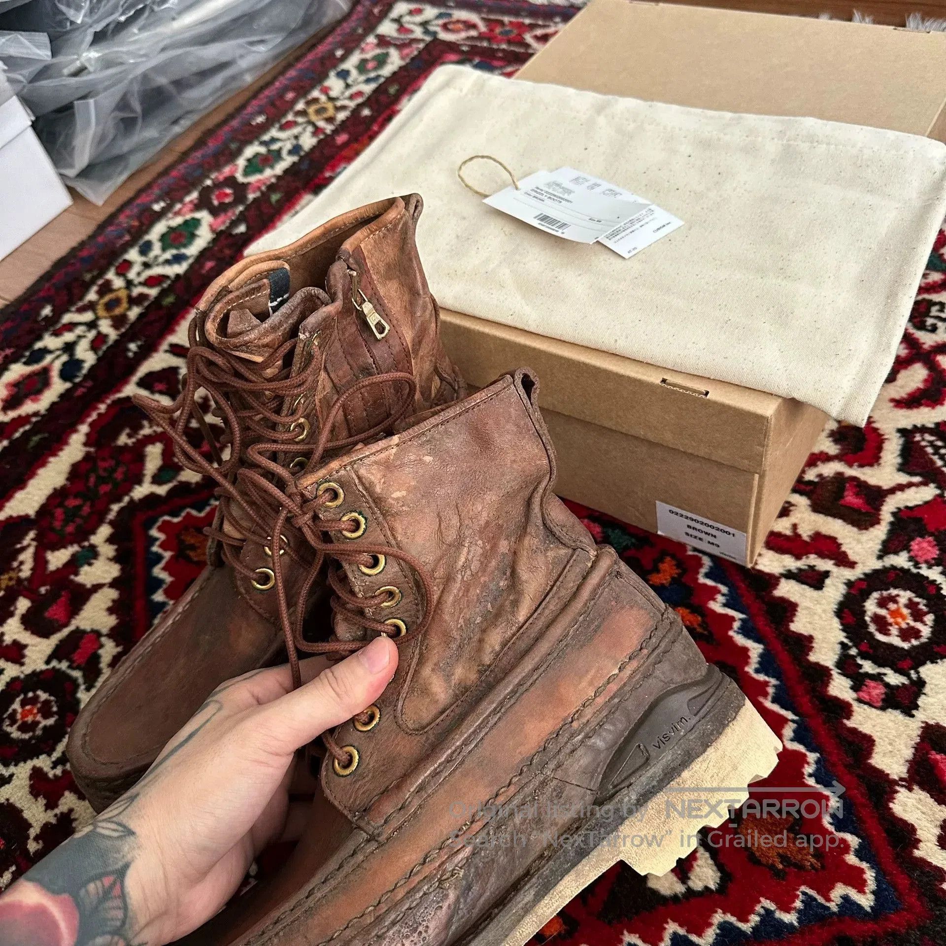 Visvim visvim grizzly boots in mud dye finish. Size US 9 / EU 42 - 3 Thumbnail