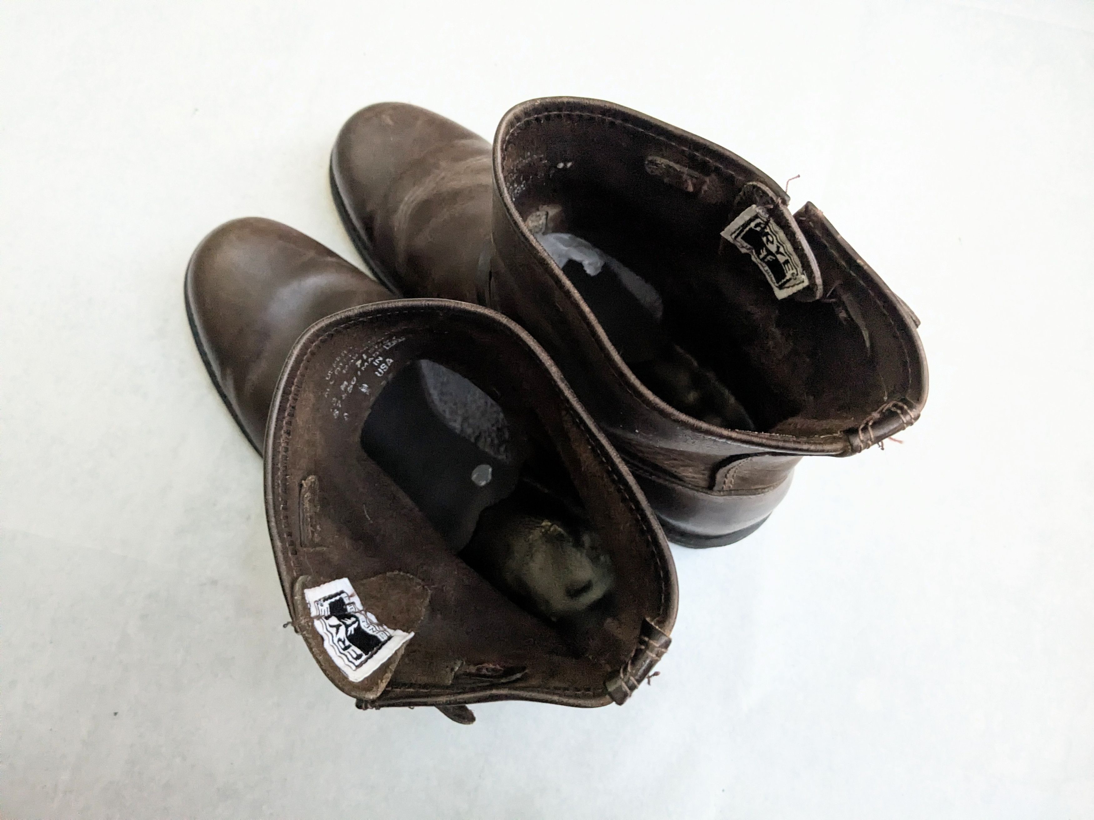 Frye Frye Engineer Boots Brown Leather 13 M Buckle Size US 13 / EU 46 - 14 Thumbnail