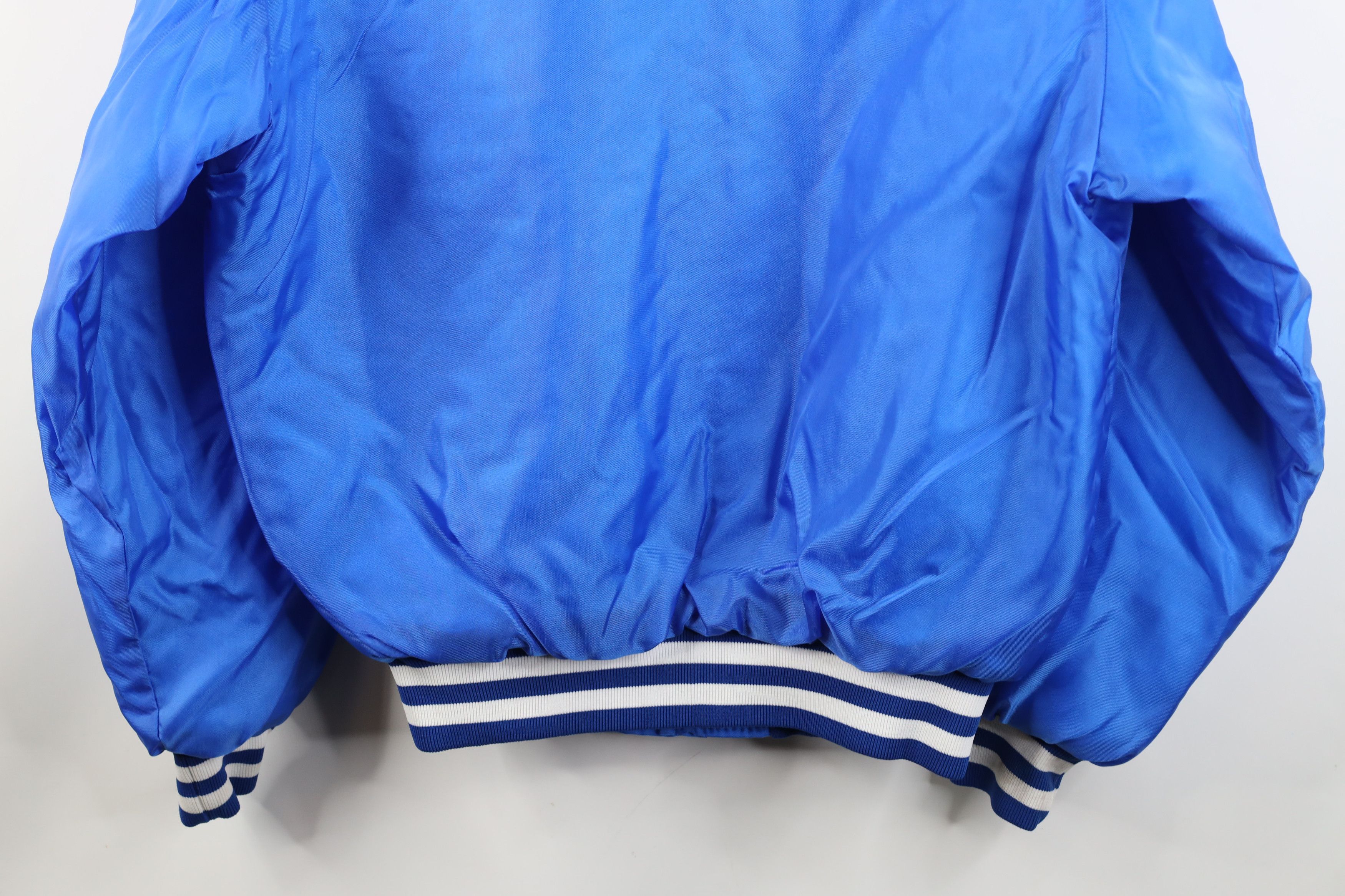 Vintage Vintage 70s Streetwear Satin Bomber Jacket Royal Blue USA Size US S / EU 44-46 / 1 - 14 Thumbnail