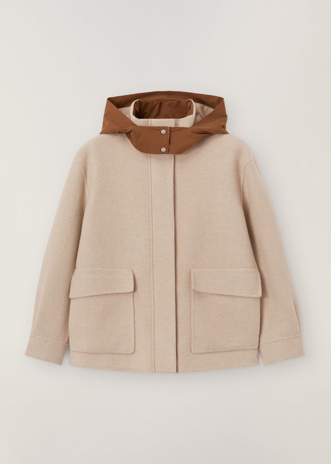 image of Loro Piana O1Loc1C0224 Reversible Arnold Parka In Ivory Brown, Women's (Size XL)