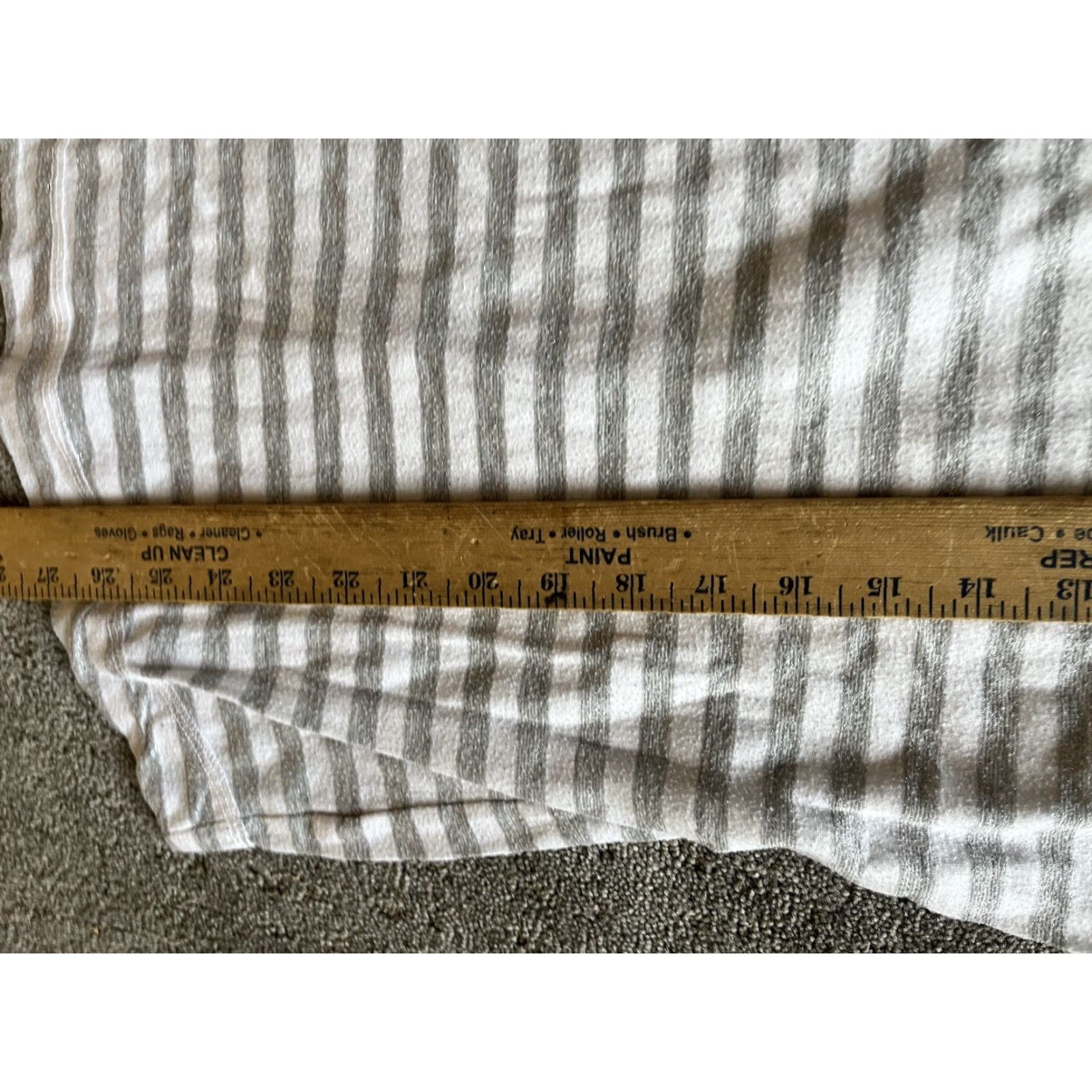 Express Express Pajama Top Striped White Gray Tee Women M Medium Sleepwear Top Size M / US 6-8 / IT 42-44 - 5 Thumbnail