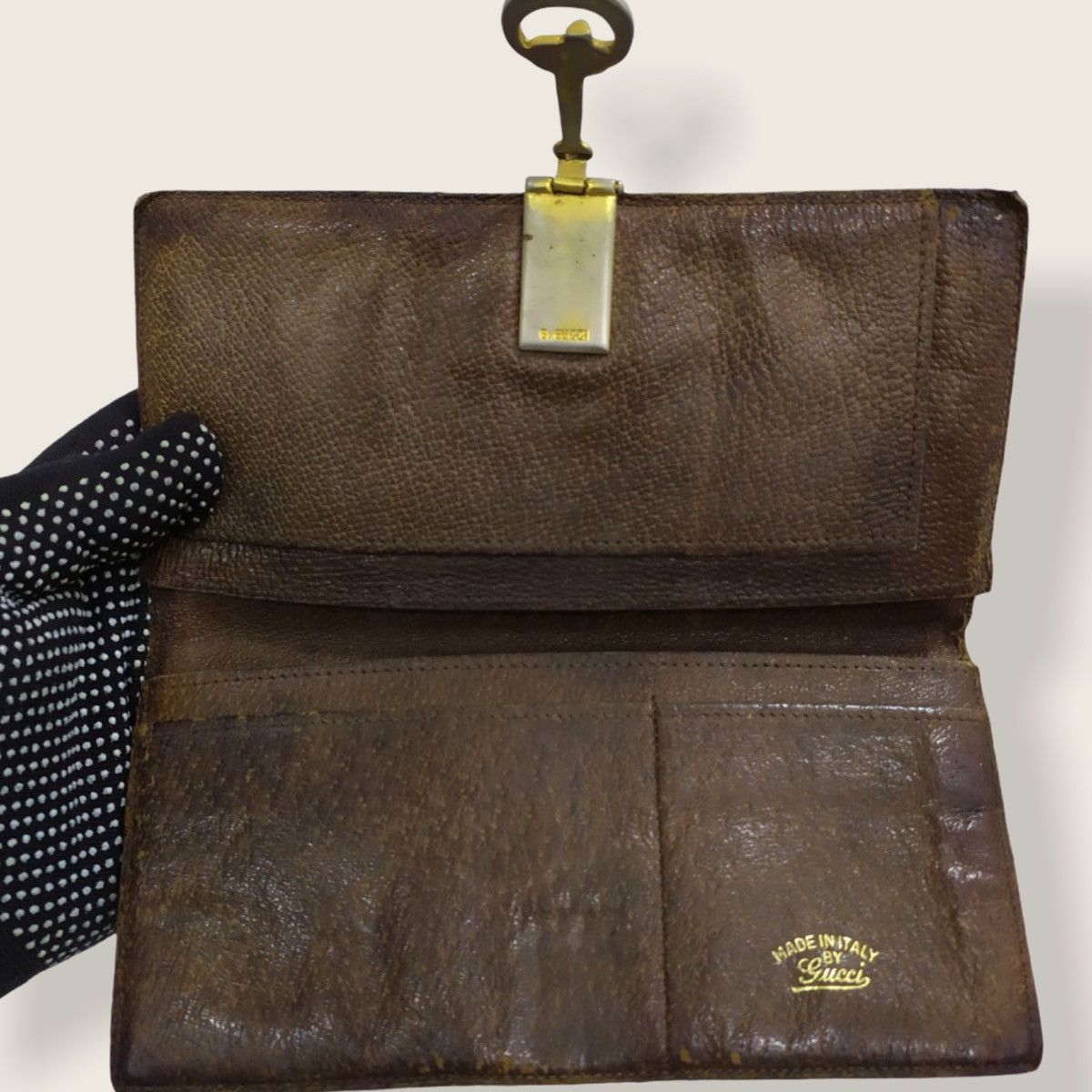 Gucci ‼️LASTDROP‼️ AUTHENTIC VINTAGE GUCCI GG LONG WALLET Size ONE SIZE - 4 Thumbnail