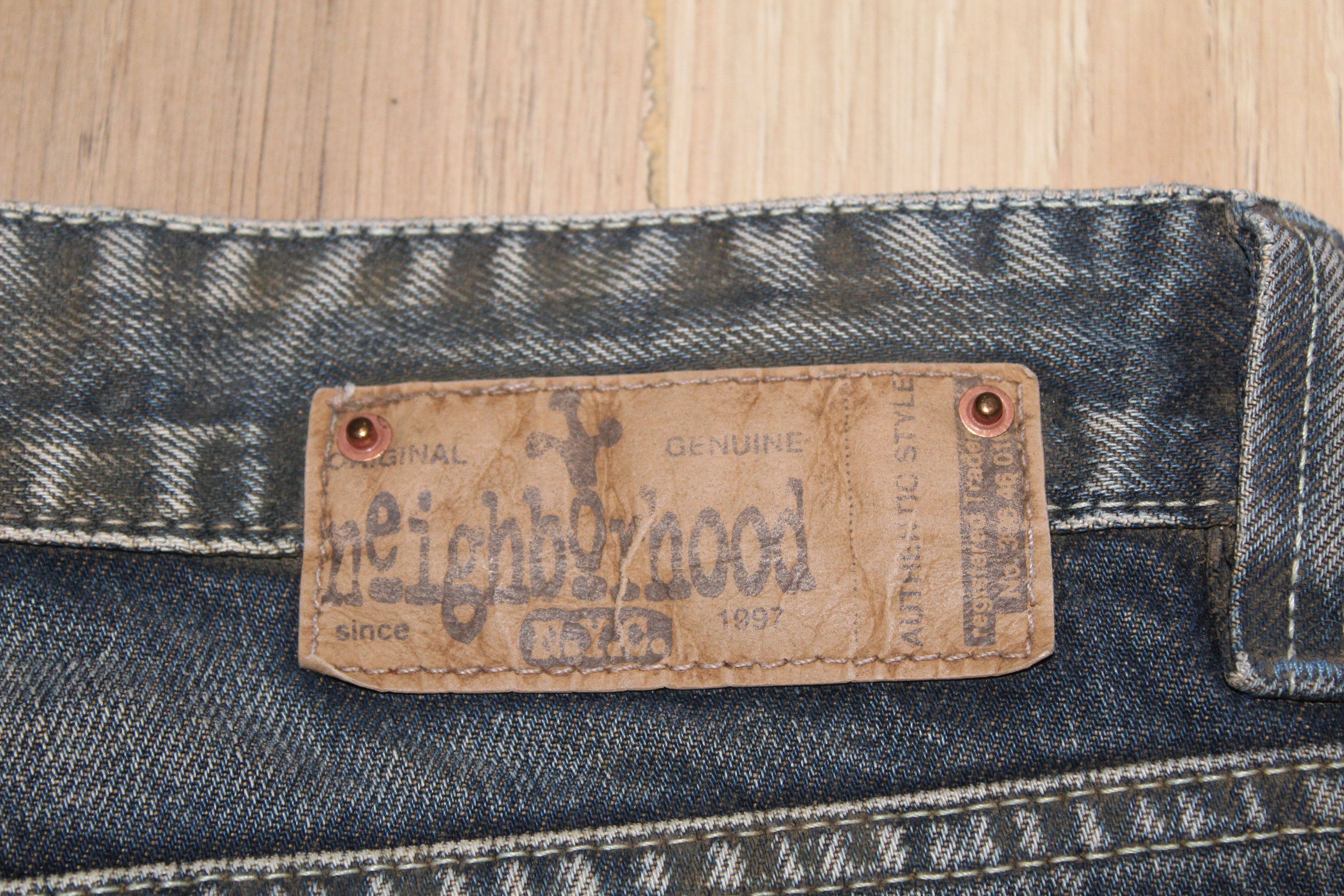 Japanese Brand × Neighborhood Neighbourhood NYC Faded Fake Dirty Jeans Y2K Size US 32 / EU 48 - 16 Thumbnail