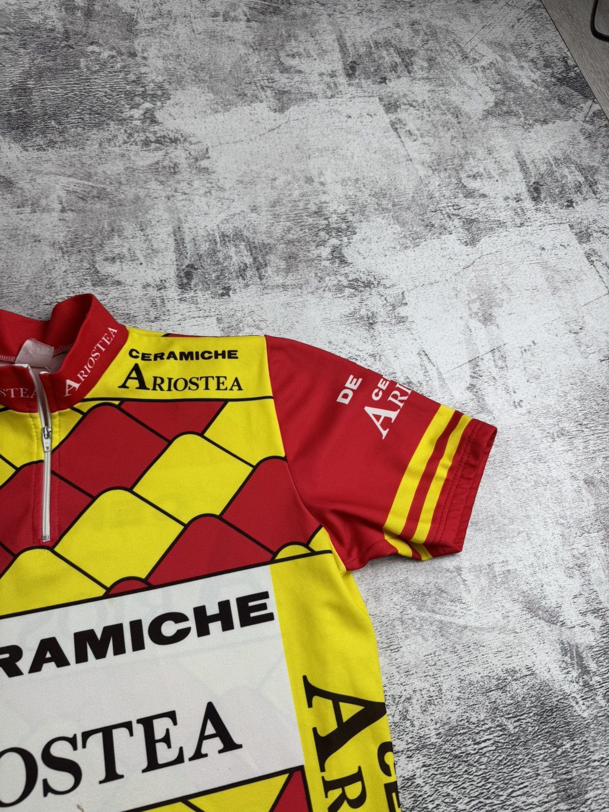 Vintage Vintage Cycling ARIOSTEA Ceramich 1990 Trek Bike Men’s Velo Jersey T Shirt Kit Size US L / EU 52-54 / 3 - 9 Thumbnail