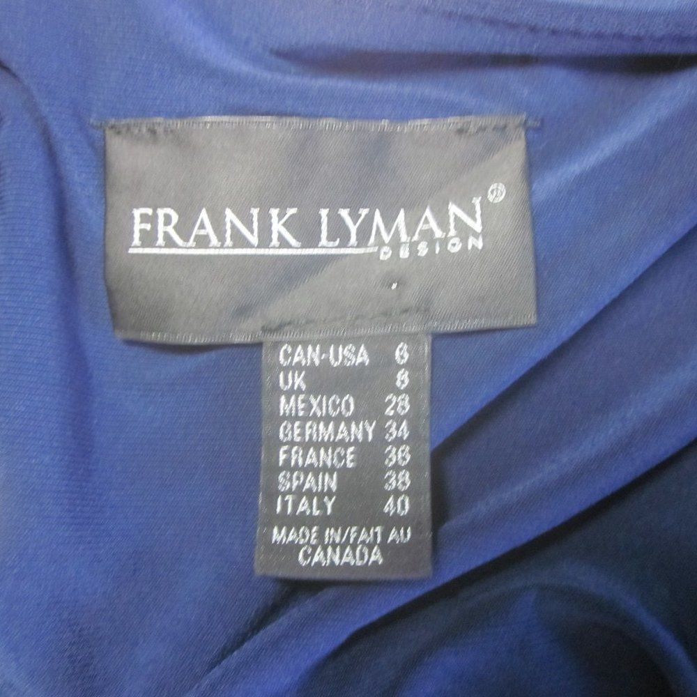 Joseph & Lyman Frank Lyman Womens Blue Angled Tunic Size 6 Size S / US 4 / IT 40 - 3 Thumbnail