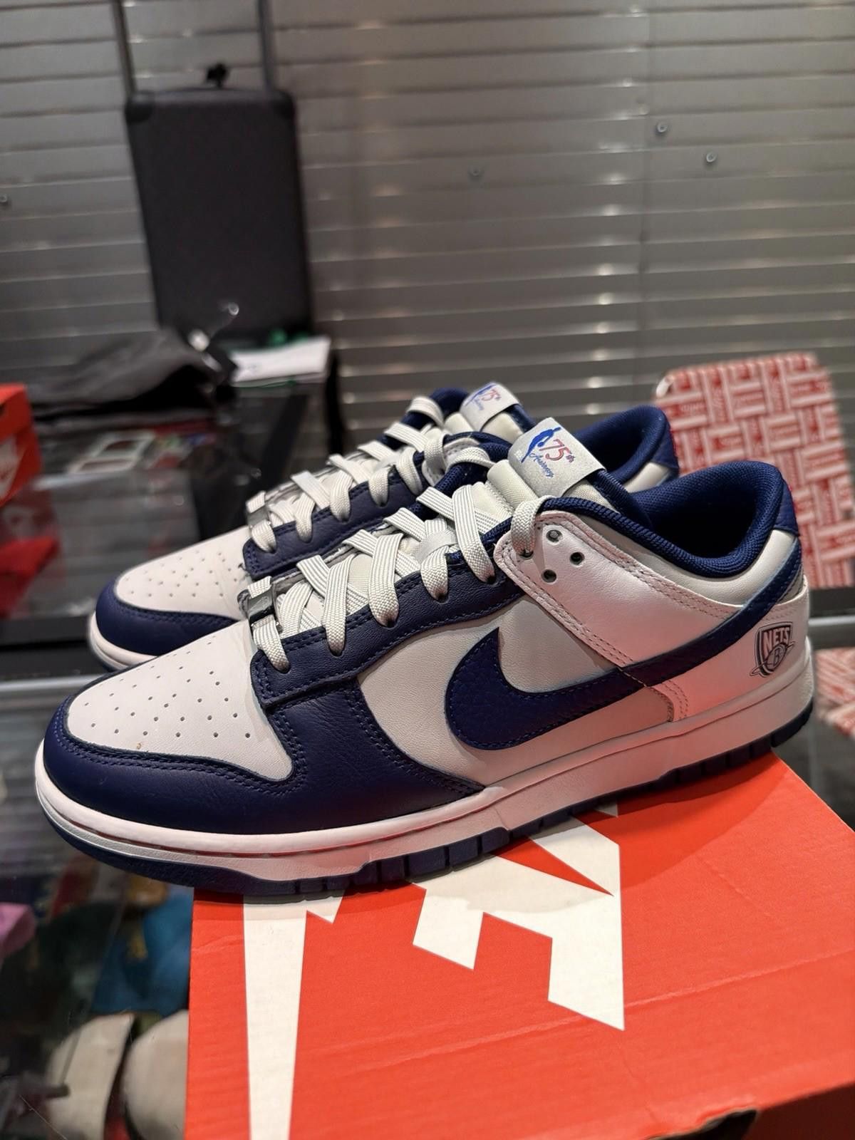 Nike Size 8.5 - Nike Dunk Low EMB x NBA 75th Anniversary Size US 8.5 / EU 41-42 - 8 Thumbnail