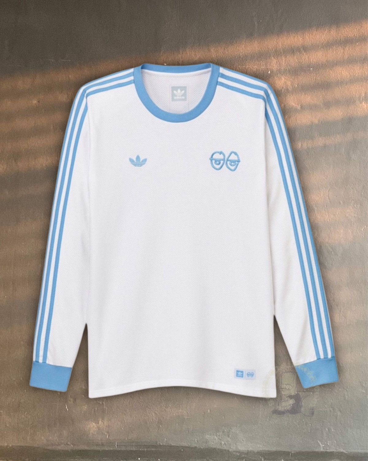 Adidas adidas Skateboarding x Krooked Long Sleeve White Clear Blue Grailed