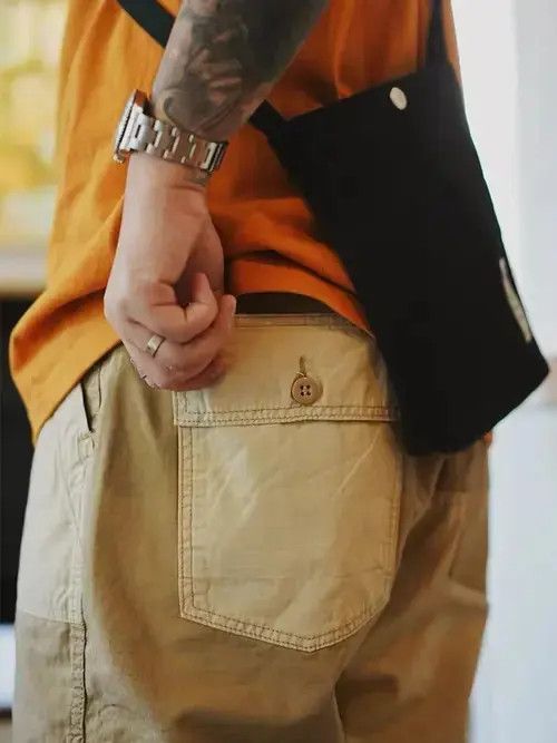 Other 20SS Indigo Union Japan Khaki Patchwork Shorts Size US 32 / EU 48 - 2 Thumbnail
