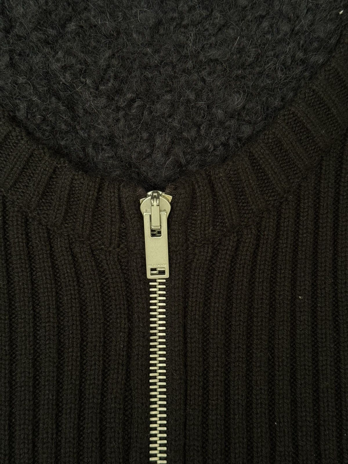 Jil Sander JIL SANDER cardigan with detachable collar in eggshell Size US L / EU 52-54 / 3 - 4 Thumbnail