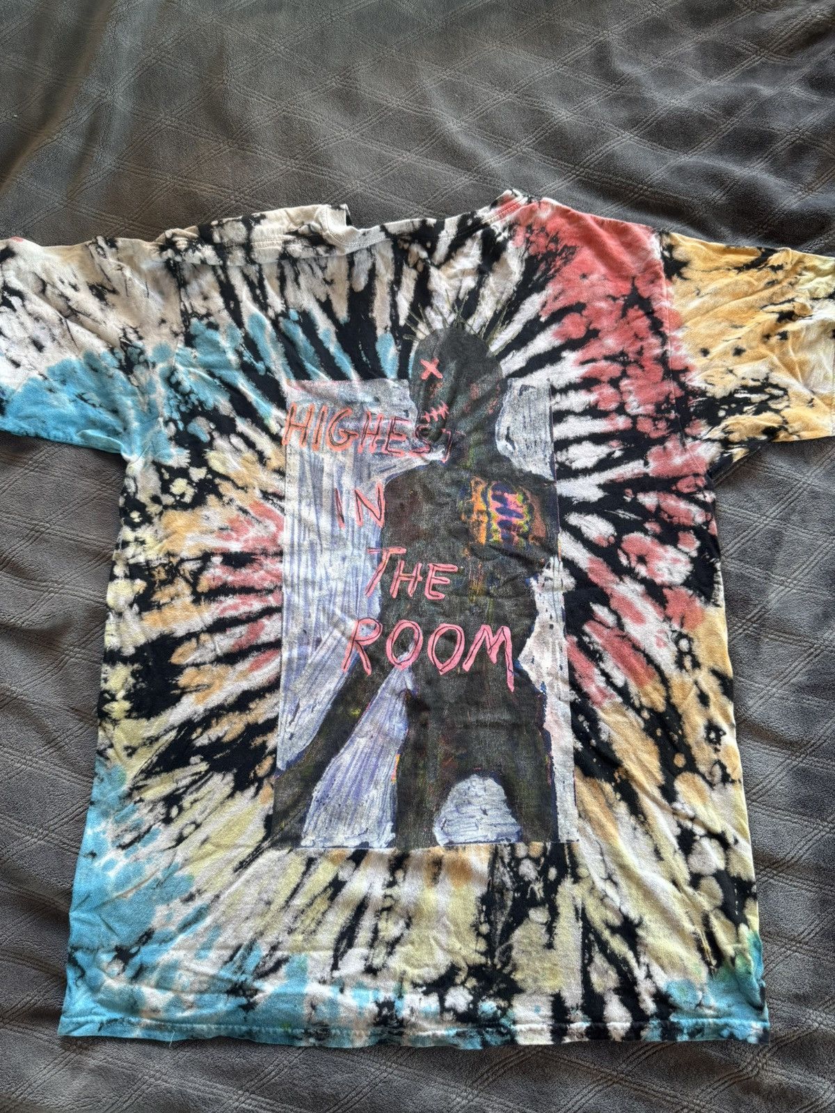 Travis Scott Travis Scott “Highest in the Room” Tie Dye Tee Size US XL / EU 56 / 4 - 1 Thumbnail