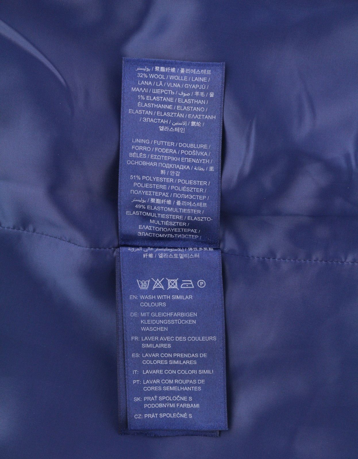 Gant FLANNEL FLARE EU38 Dark Blue Wool Blend Skirt 85357 Size 28" / US 6 / IT 42 - 9 Thumbnail