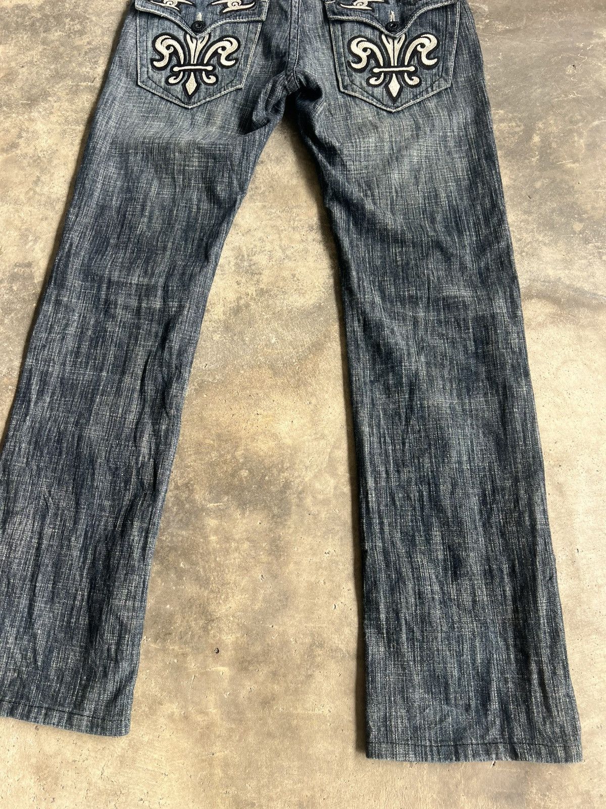 JNCO Vintage Y2K JNCO Cross Dark Wash Jeans Straight Denim Size US 32 / EU 48 - 18 Thumbnail