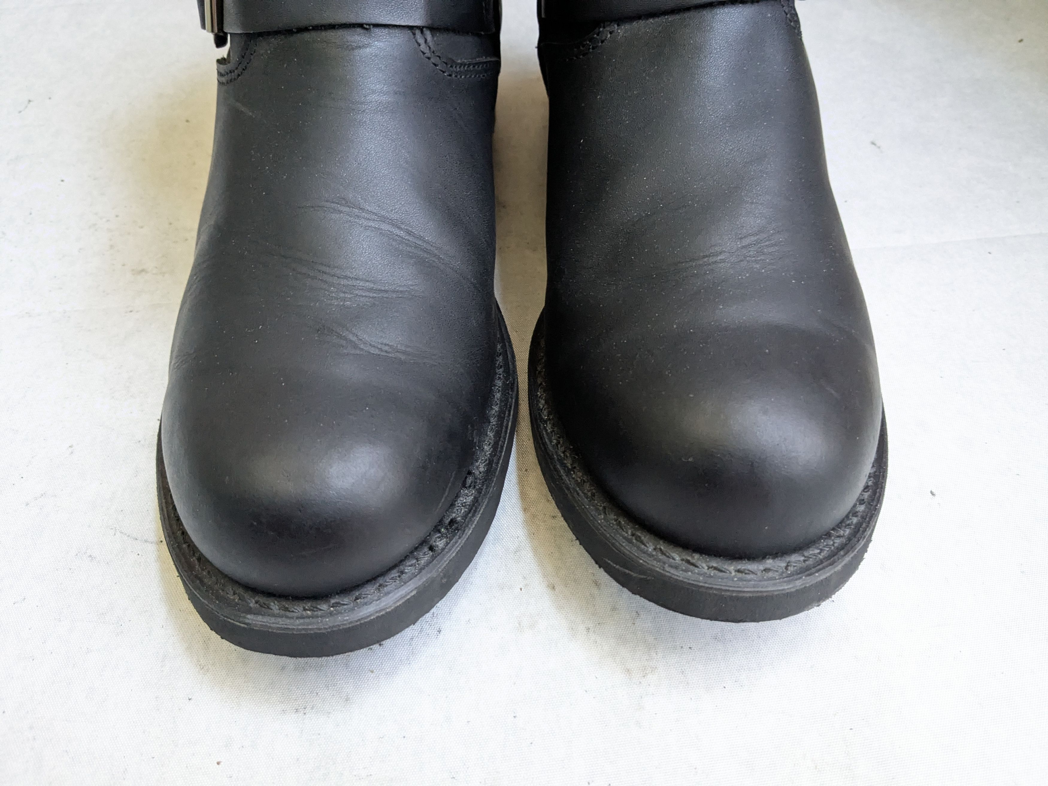Frye Frye Engineer Boots Black Leather 11 M Buckle Strap Size US 11 / EU 44 - 3 Thumbnail