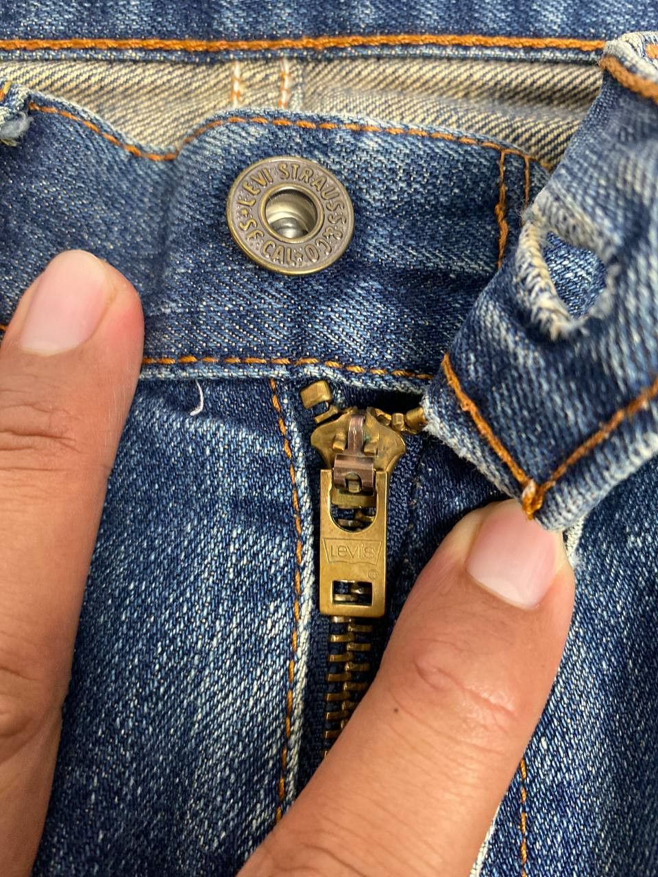 Levi's vintage levis 502 distressed denim nice design Size US 32 / EU 48 - 13 Thumbnail