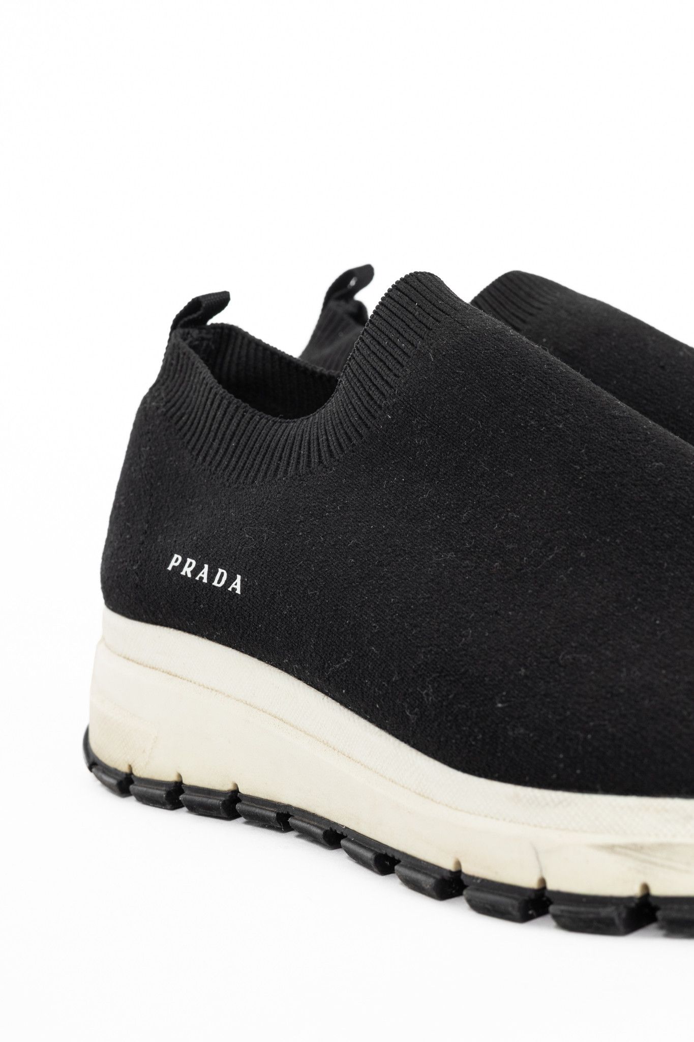 Prada Prada Black Knit Slip-On Sock Sneakers Size US 9.5 / IT 39.5 - 7 Thumbnail