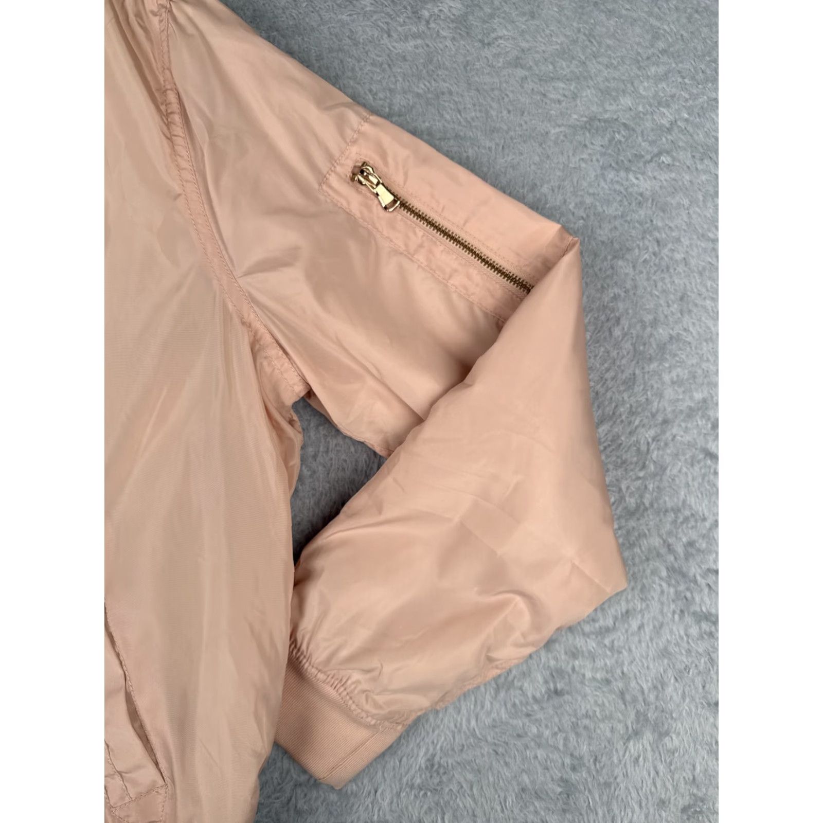 Pinko CI SONO Pink Softshell Jacket Womens Large Regular Fit Embroidered Logo Zipper Front Pocketes Full Zip Size L / US 10 / IT 46 - 2 Thumbnail