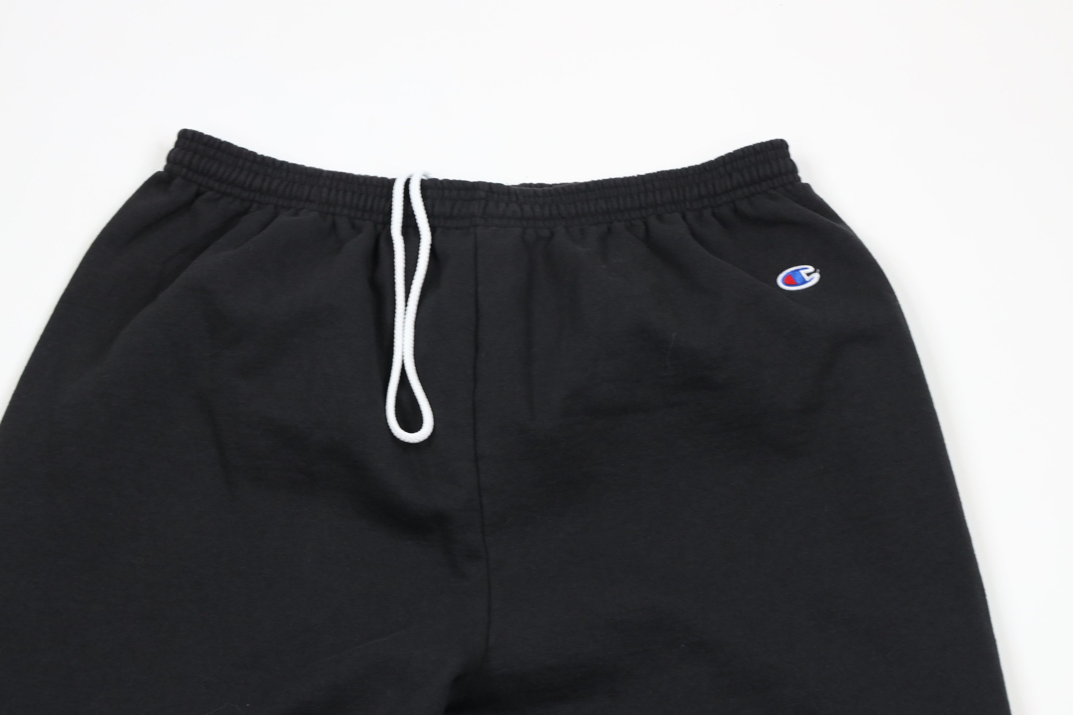 Champion × Vintage Vintage Champion Logo Cuffed Sweatpants Joggers Black Size US 36 / EU 52 - 2 Thumbnail