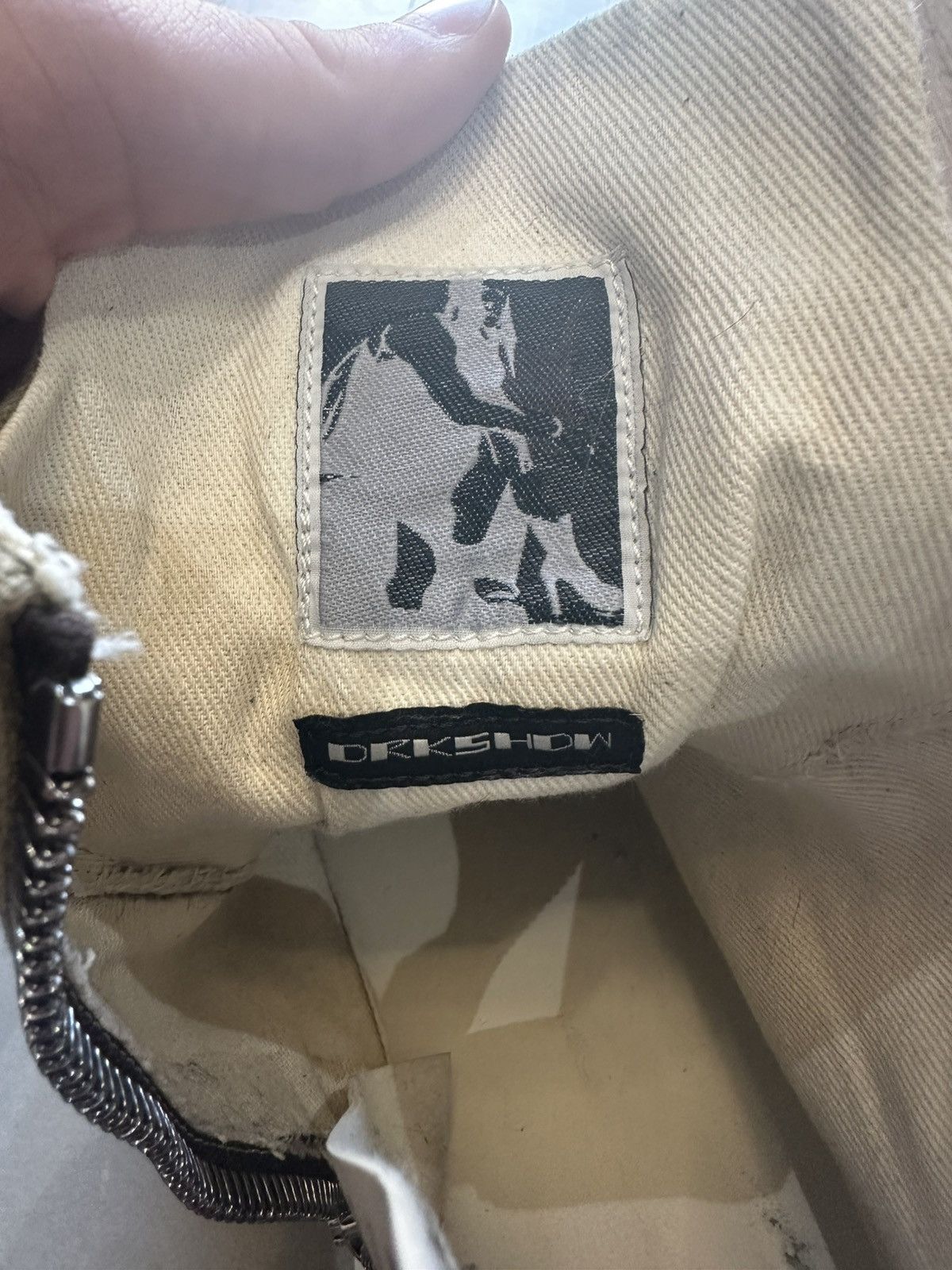 Rick Owens Drkshdw Rick Owens DRKSHDW Abstract Ramones Size US 12 / EU 45 - 7 Thumbnail