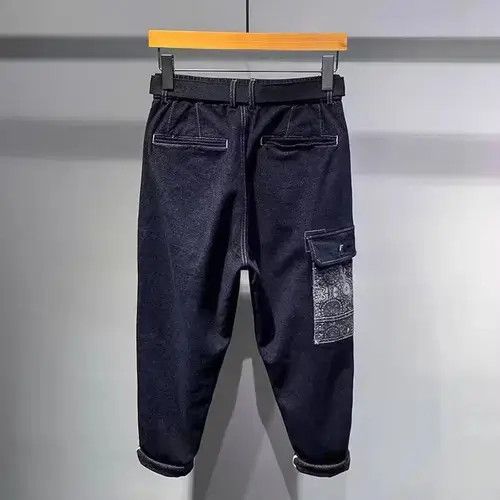 Other 20AW Indigo Union Japan Denim Patchwork Bandana Worker Jeans Size US 32 / EU 48 - 2 Thumbnail