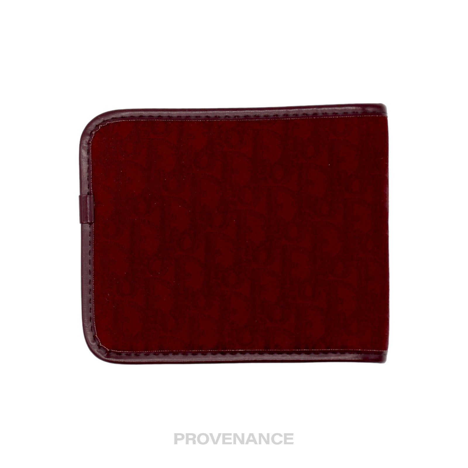 Dior 🔴 Dior Trotter Bifold Wallet - Burgundy Jacquard Size ONE SIZE - 2 Thumbnail