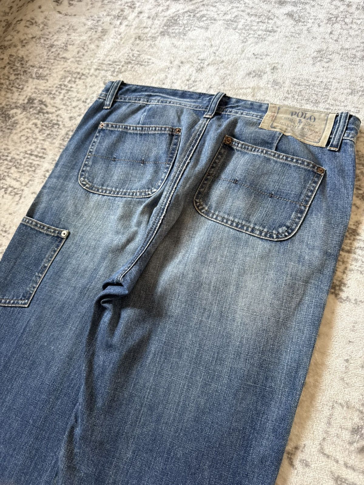 RRL Ralph Lauren Polo Ralph Lauren Double Knee Carpenters Denim Pants Size US 30 / EU 46 - 12 Thumbnail