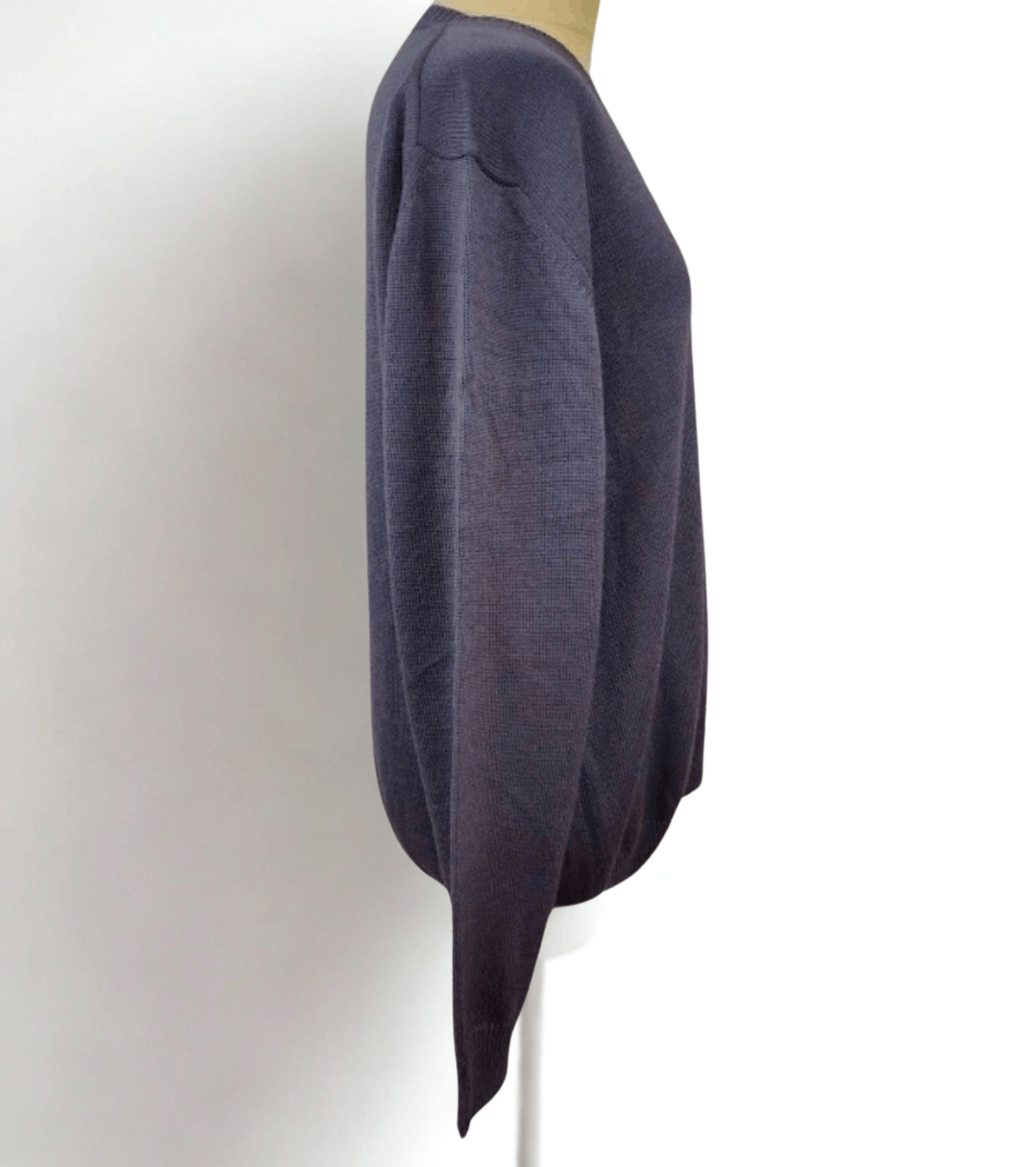 Other VTG Navigare Purple Merino Wool V-Neck Jumper made in Italy Size US XL / EU 56 / 4 - 2 Thumbnail
