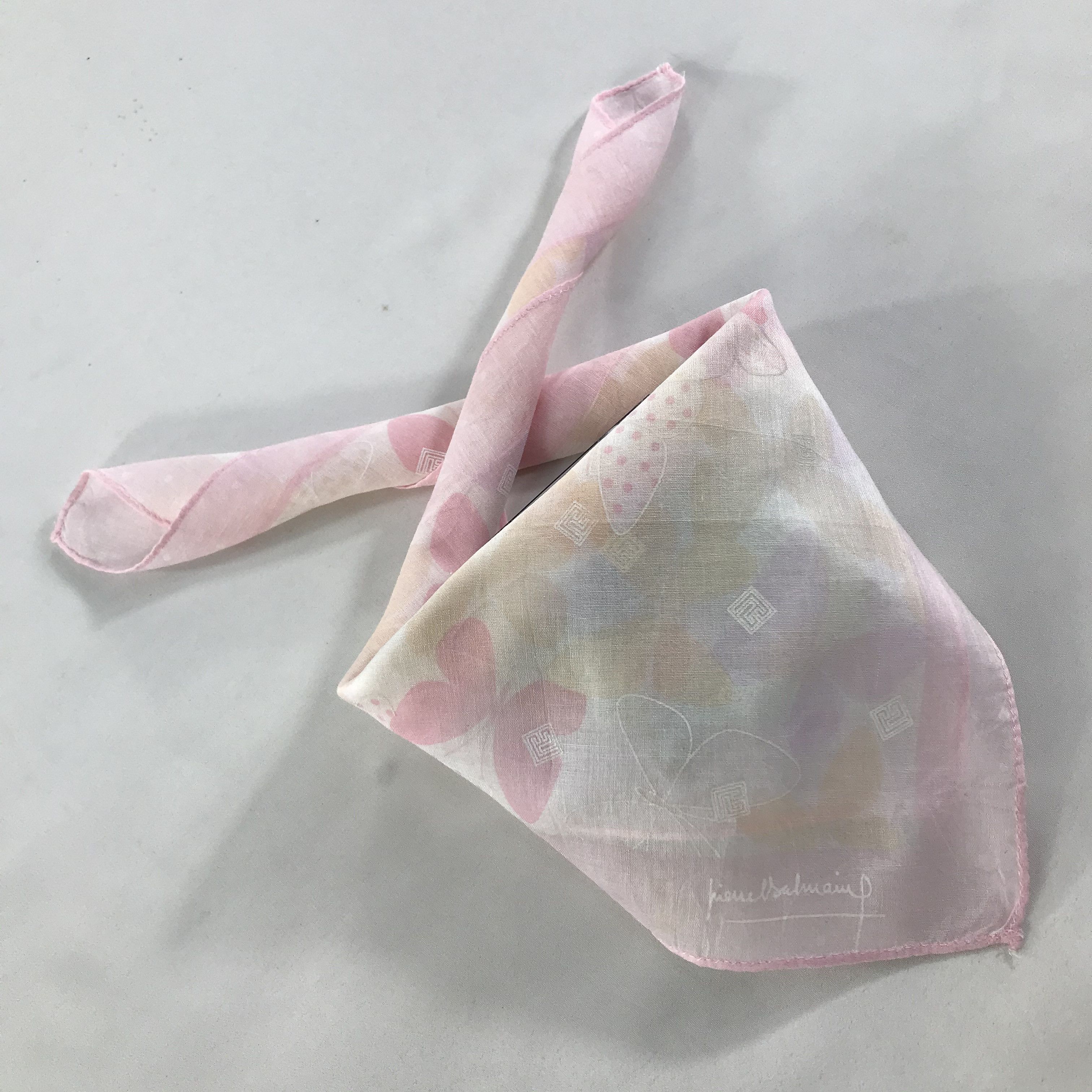 Pierre Balmain × Vintage Pierre Balmain Bandana / Handkerchief / Neckerchief - S1491 Size ONE SIZE - 4 Thumbnail