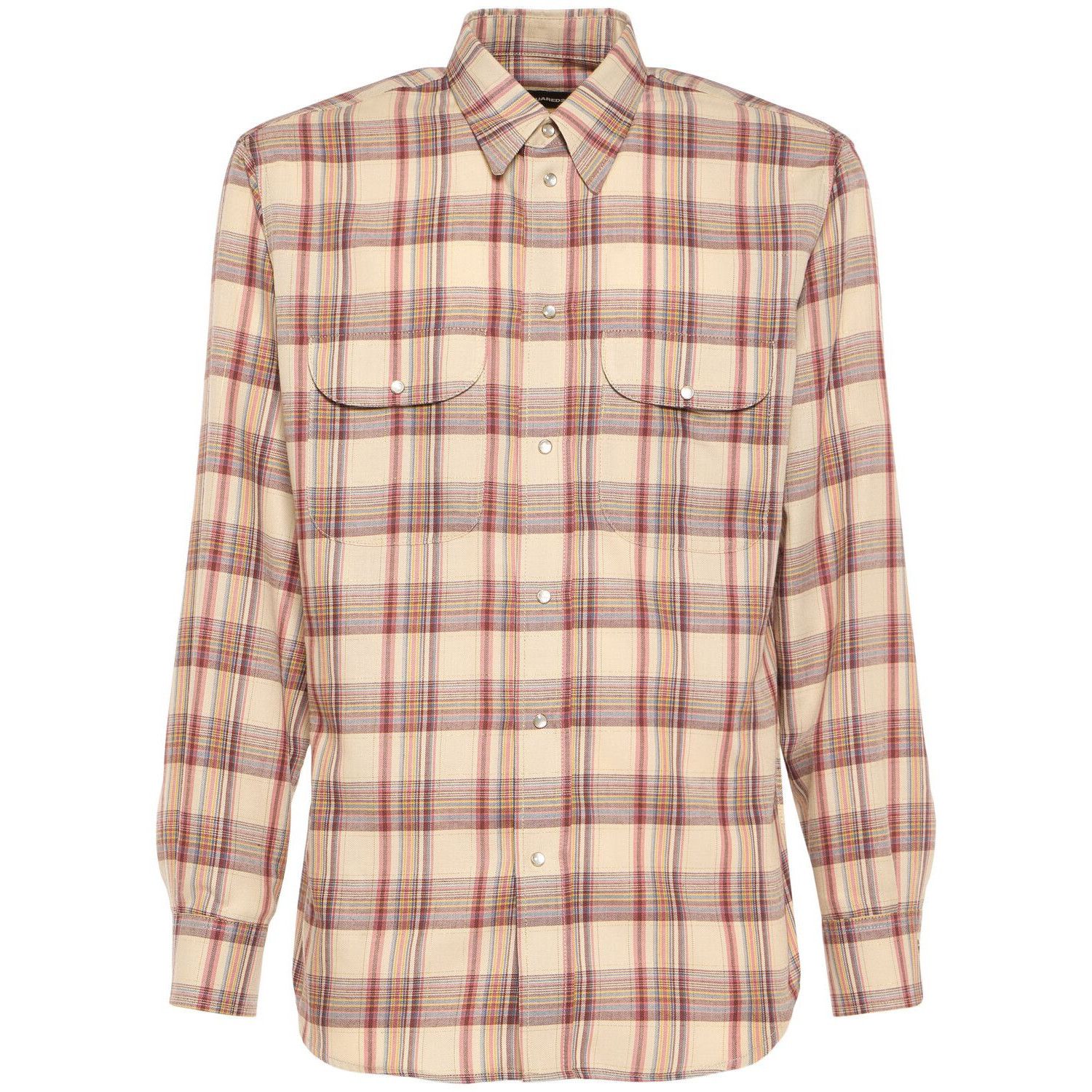 Dsquared2 DSQUARED2 Glam Beige Shirt New & Authentic (Men's size:M;) Size US M / EU 48-50 / 2 - 1 Thumbnail