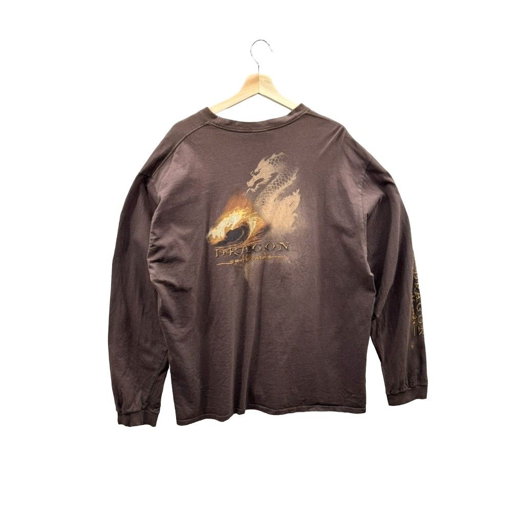 Vintage 2000's Dragon Surfboards Y2K Surf Graphic L/S T-Shirt Size US XXL / EU 58 / 5 - 2 Thumbnail